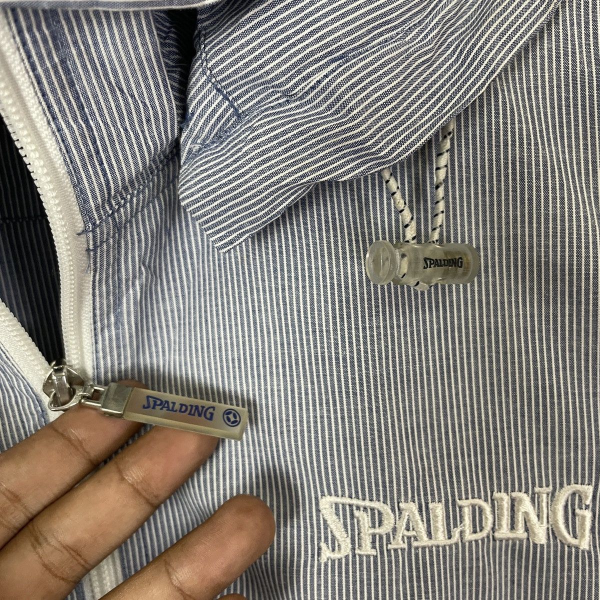 Spalding Vintage Spalding Hickory Stripe Hoodies Jacket Size US M / EU 48-50 / 2 - 5 Thumbnail