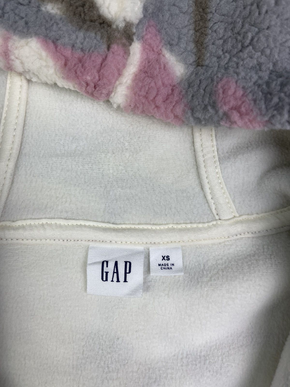 Gap 🔥🔥GAP jaquard camo sherpa fleece hoodies half zipper jacket Size XS / US 0-2 / IT 36-38 - 7 Thumbnail