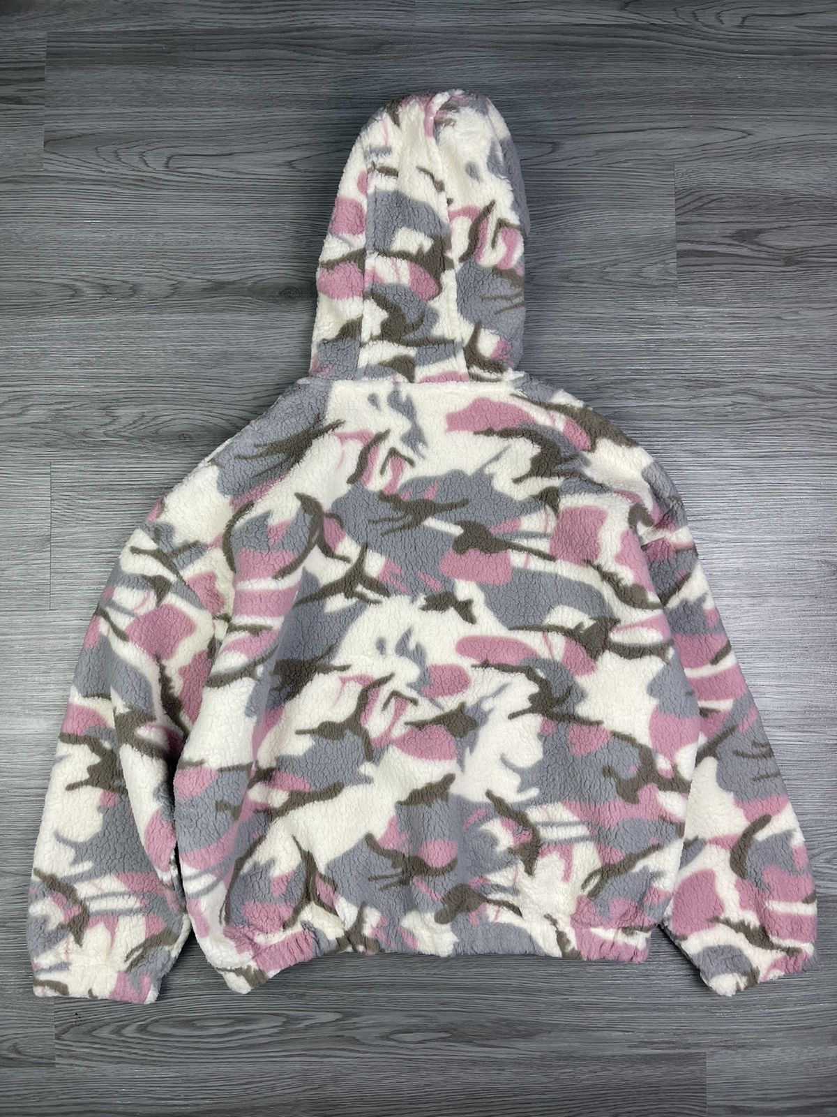 Gap 🔥🔥GAP jaquard camo sherpa fleece hoodies half zipper jacket Size XS / US 0-2 / IT 36-38 - 3 Thumbnail