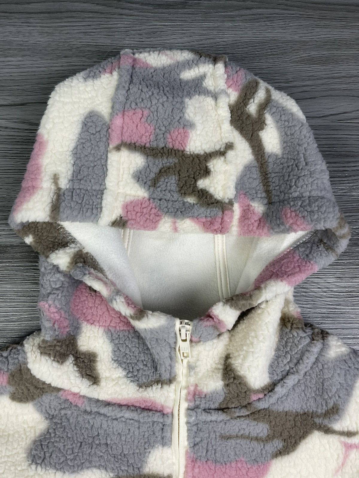 Gap 🔥🔥GAP jaquard camo sherpa fleece hoodies half zipper jacket Size XS / US 0-2 / IT 36-38 - 5 Thumbnail