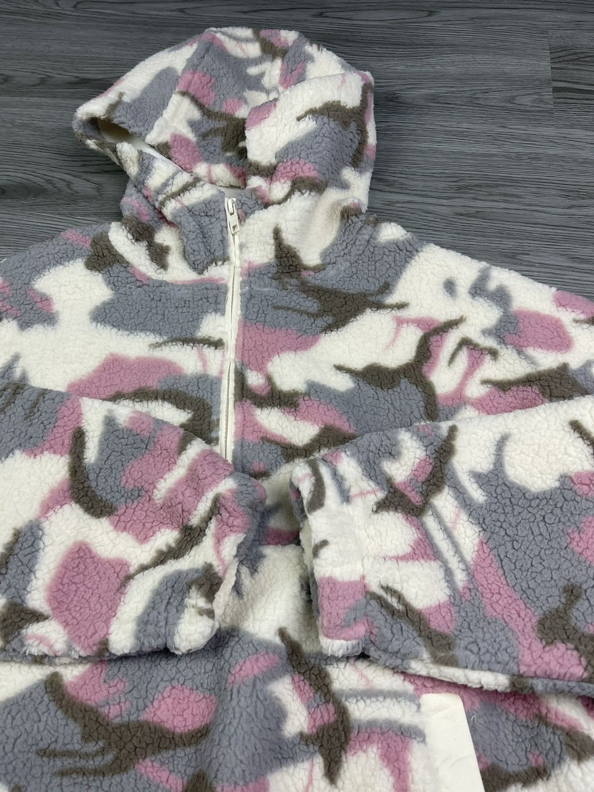 Gap 🔥🔥GAP jaquard camo sherpa fleece hoodies half zipper jacket Size XS / US 0-2 / IT 36-38 - 6 Thumbnail