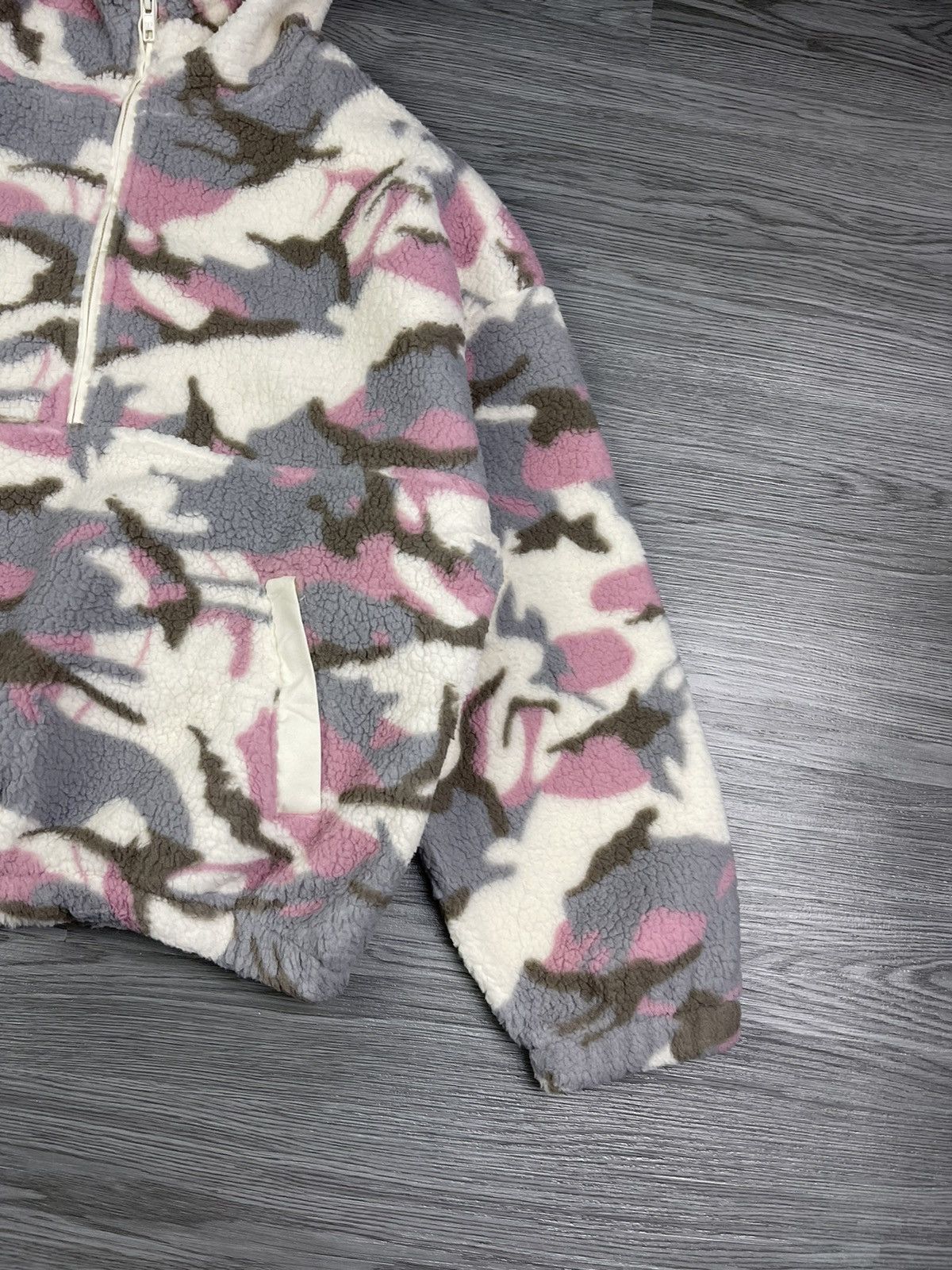 Gap 🔥🔥GAP jaquard camo sherpa fleece hoodies half zipper jacket Size XS / US 0-2 / IT 36-38 - 4 Thumbnail