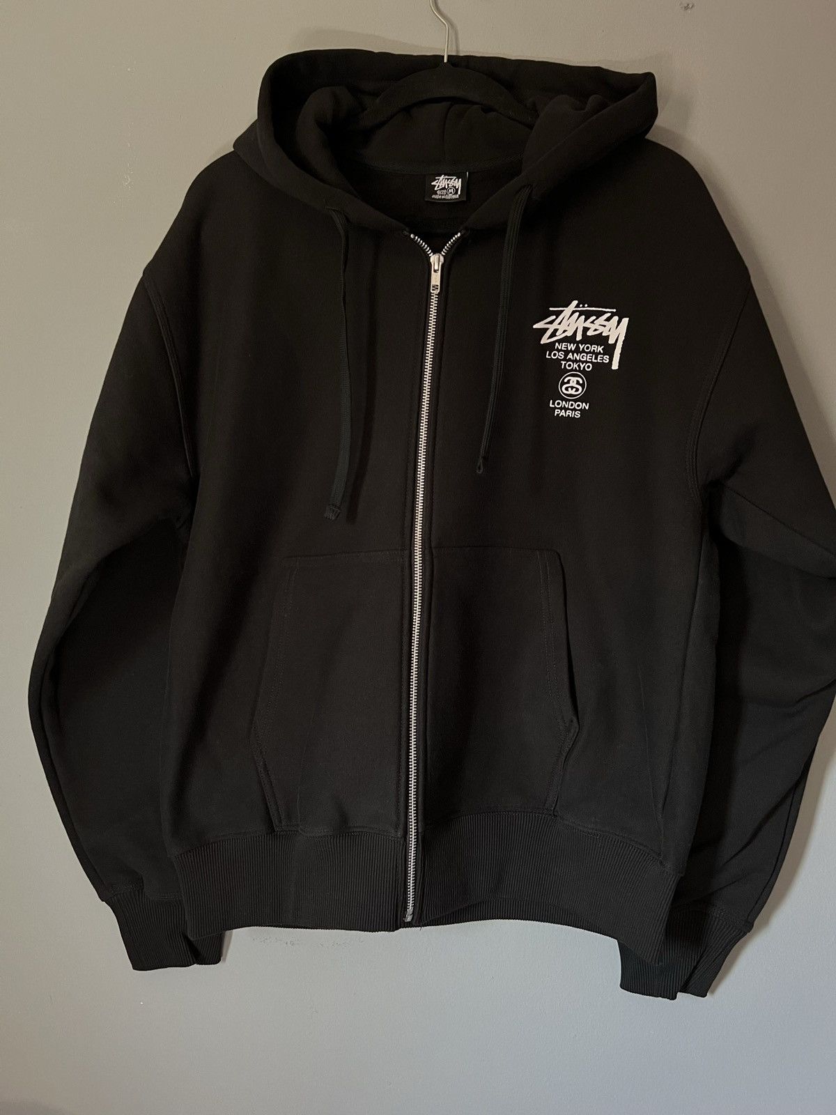 Stussy world 2024 tour zip hoodie