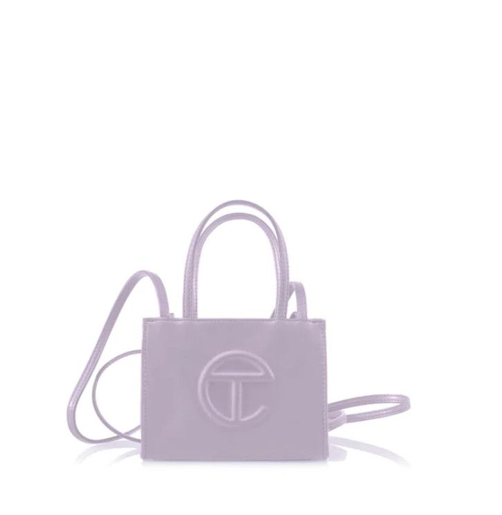 telfar small shopping bag tote- lavender