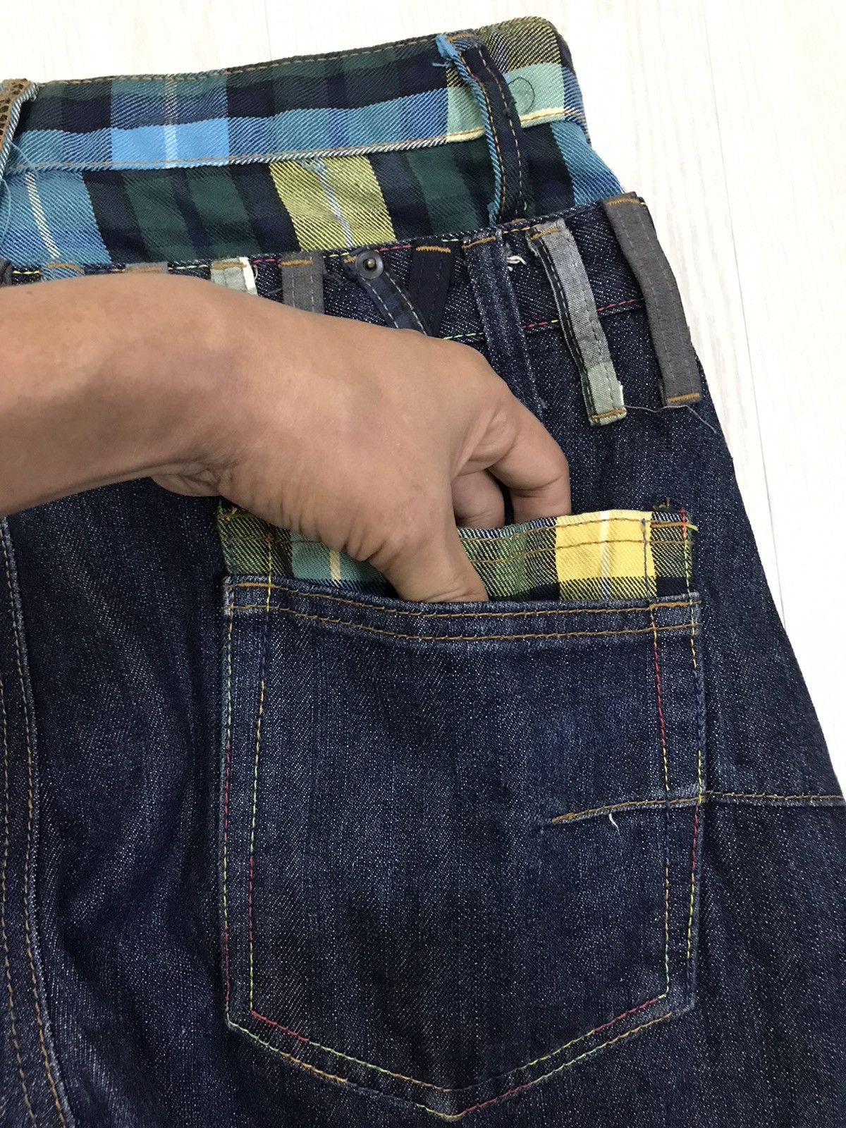 Japanese Brand × Vintage BreathMINt Japan Jeans Double Waist Denim Size US 30 / EU 46 - 15 Thumbnail