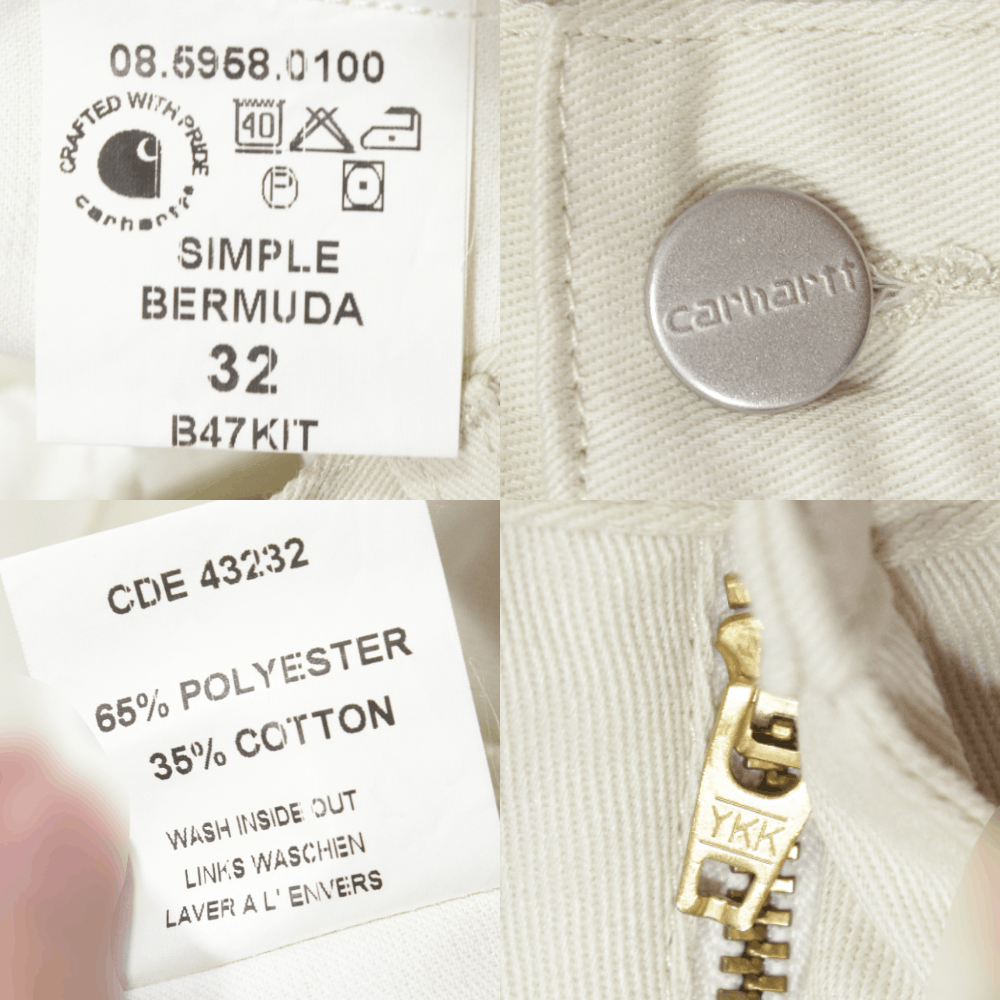 Carhartt 90S Simple Bermuda Shorts Vintage Size US 32 / EU 48 - 6 Thumbnail