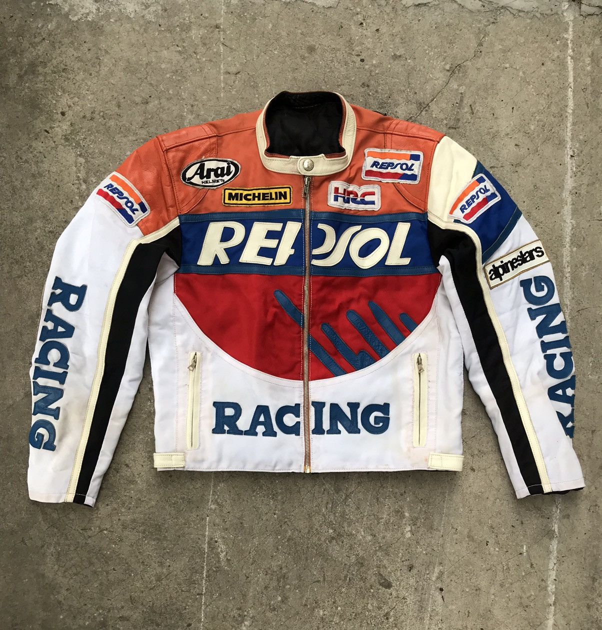 Vintage nylon racing jacket hotsell