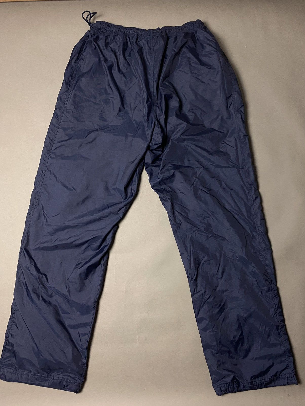 Nike × Vintage Nike vintage navy track pants small swoosh 2000s Size US 36 / EU 52 - 7 Thumbnail