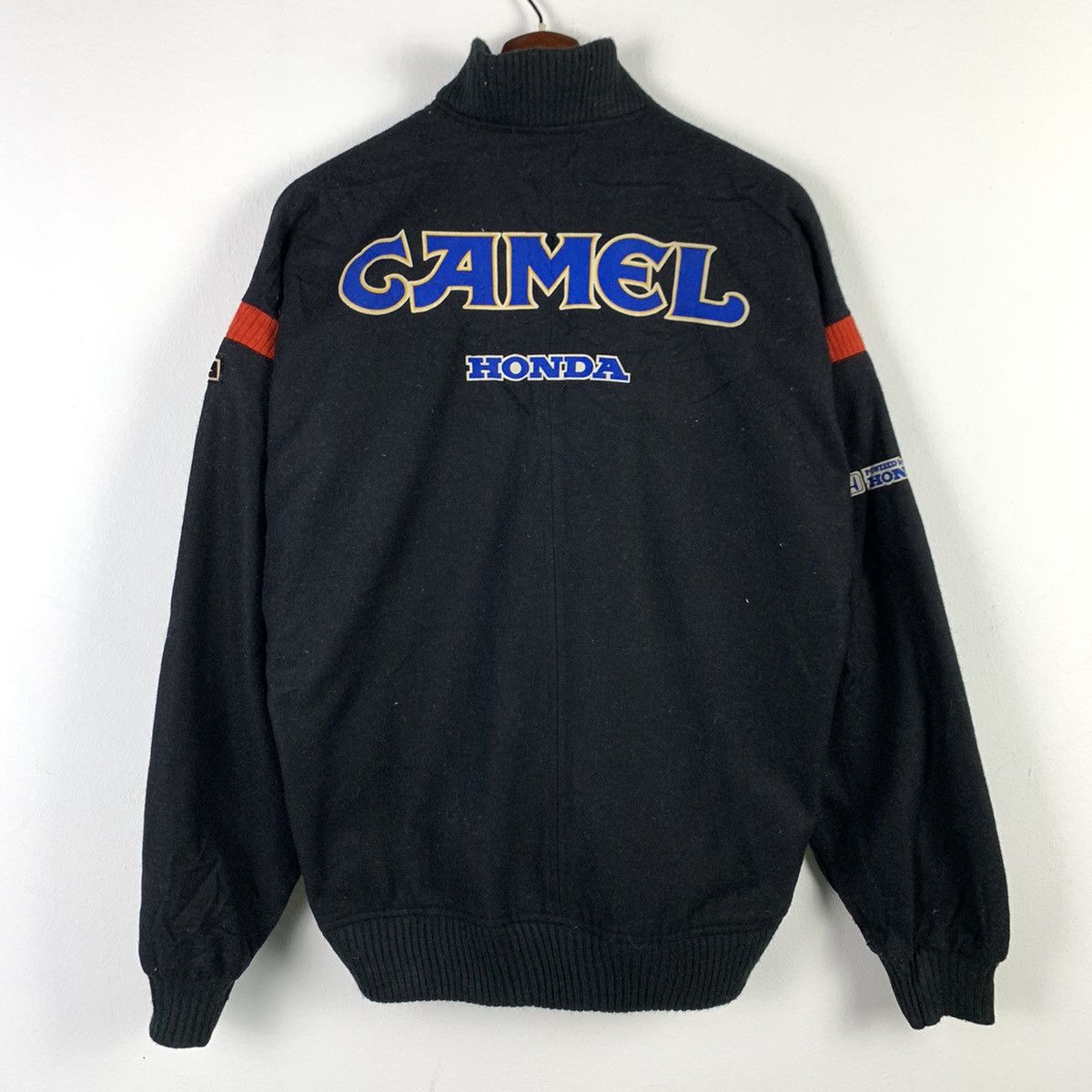 Camel × Mizuno × Vintage NS266🔥VTG Camel Honda Custom made by Mizuno Varsity Jacket Size US M / EU 48-50 / 2 - 1 Thumbnail