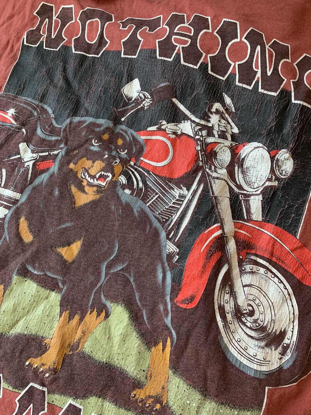 Top Dawg Entertainment 1993 TopDawg Red vintage nothing meaner Rottweiler usa tee Size US XL / EU 56 / 4 - 8 Thumbnail