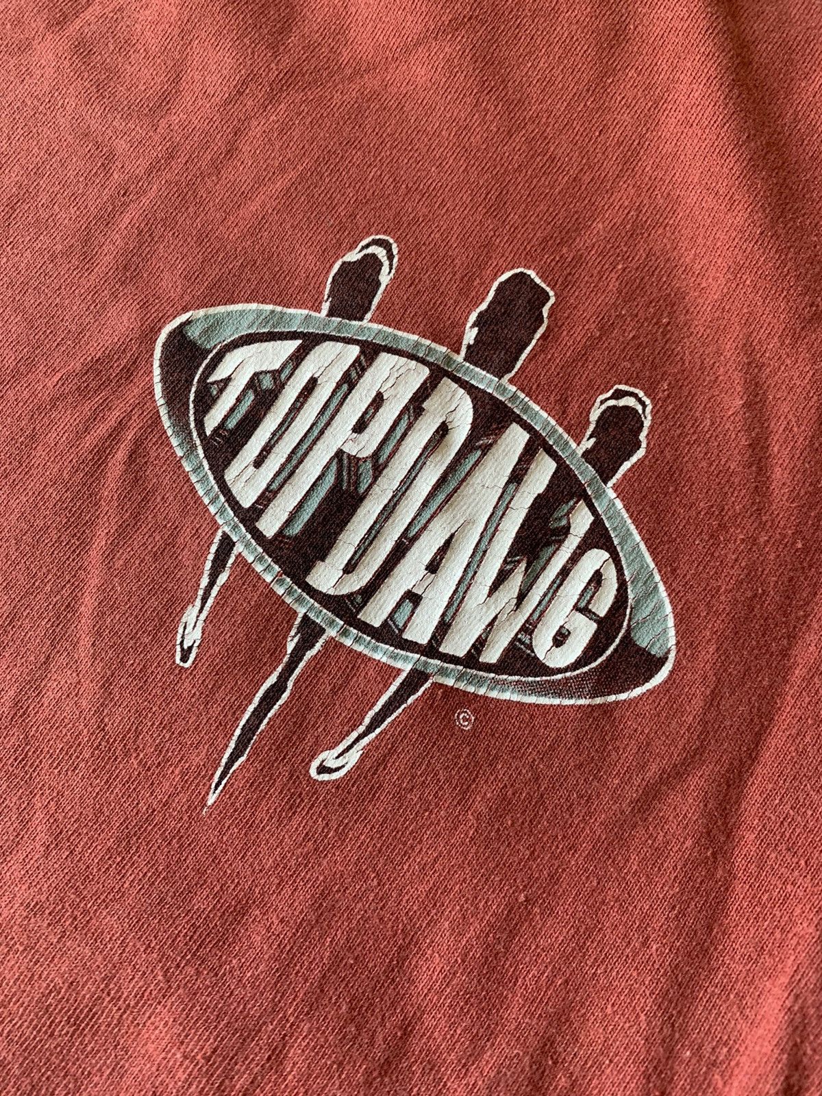 Top Dawg Entertainment 1993 TopDawg Red vintage nothing meaner Rottweiler usa tee Size US XL / EU 56 / 4 - 11 Thumbnail