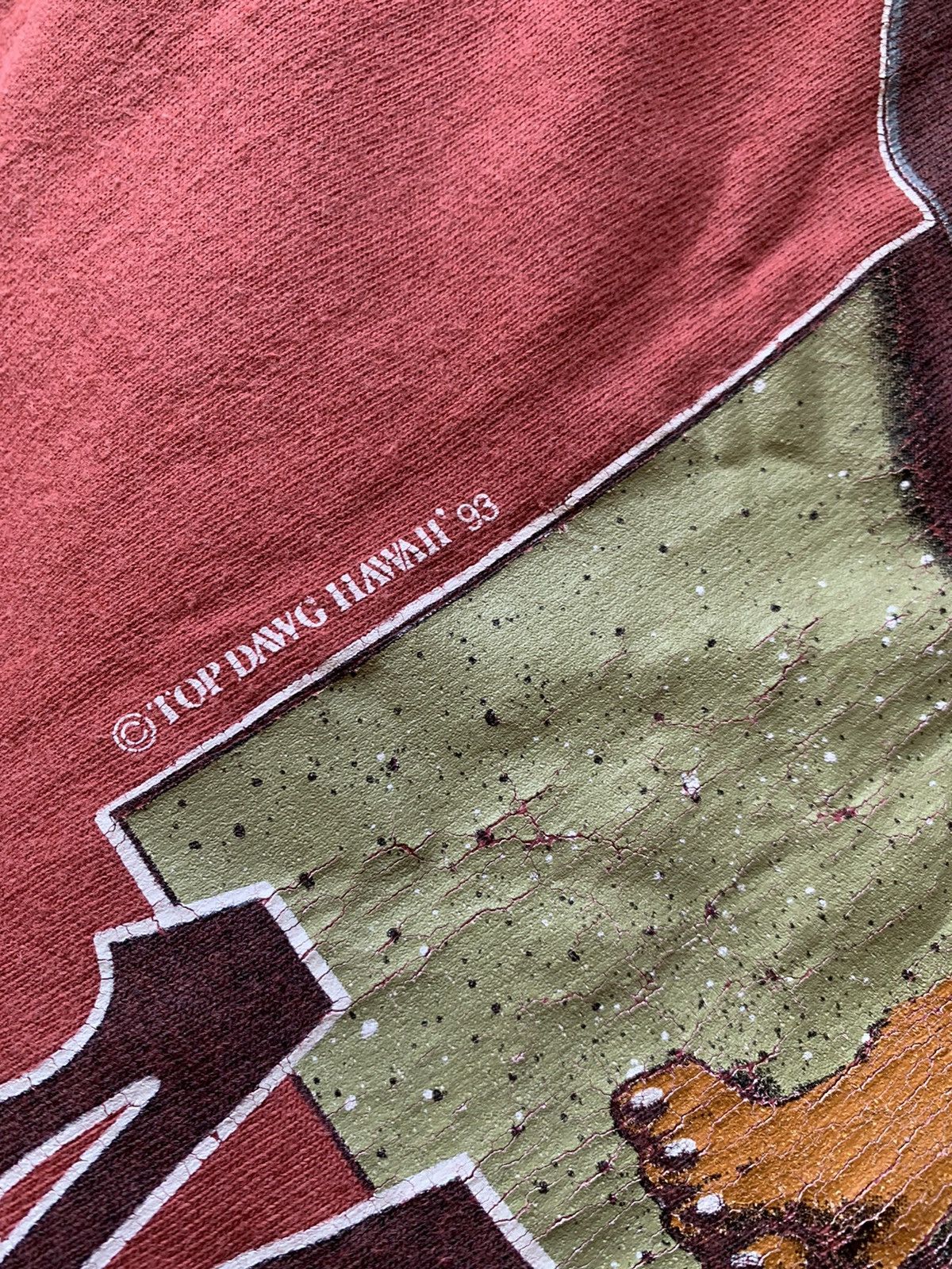 Top Dawg Entertainment 1993 TopDawg Red vintage nothing meaner Rottweiler usa tee Size US XL / EU 56 / 4 - 6 Thumbnail
