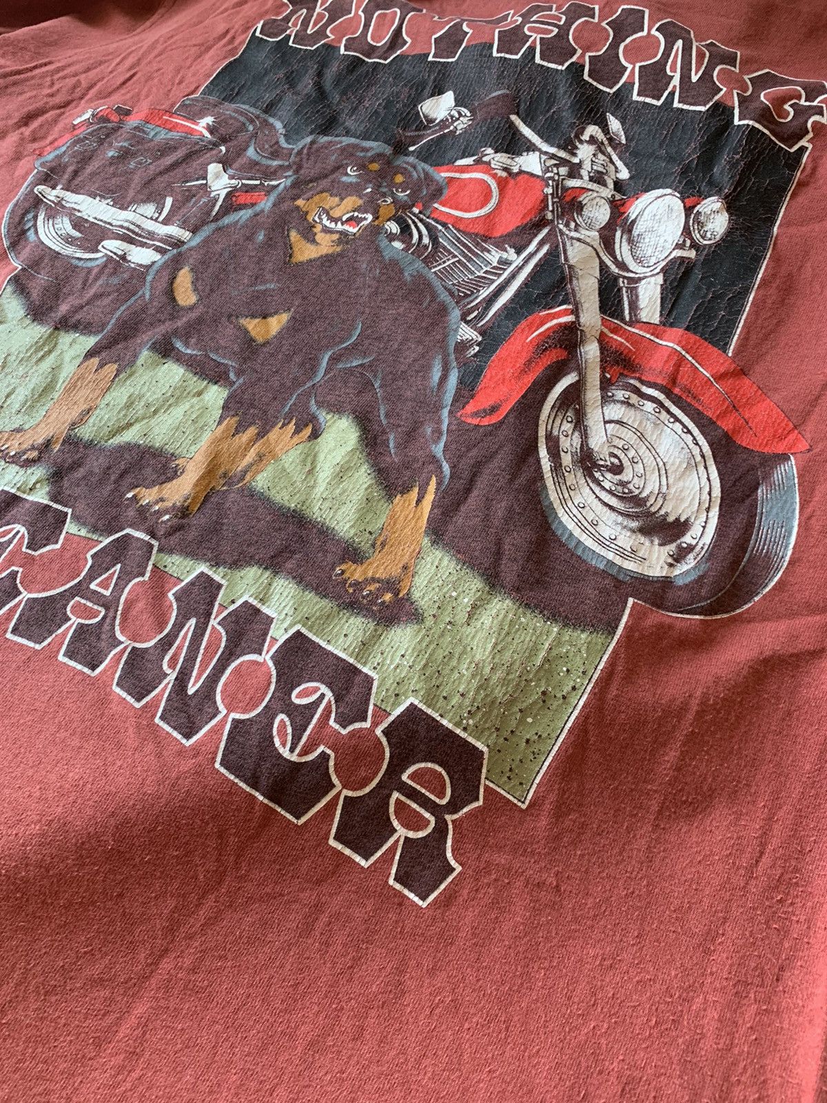 Top Dawg Entertainment 1993 TopDawg Red vintage nothing meaner Rottweiler usa tee Size US XL / EU 56 / 4 - 3 Thumbnail