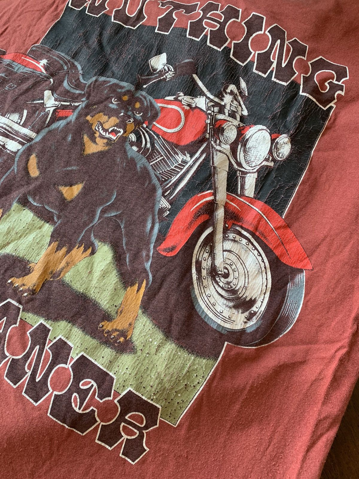 Top Dawg Entertainment 1993 TopDawg Red vintage nothing meaner Rottweiler usa tee Size US XL / EU 56 / 4 - 7 Thumbnail