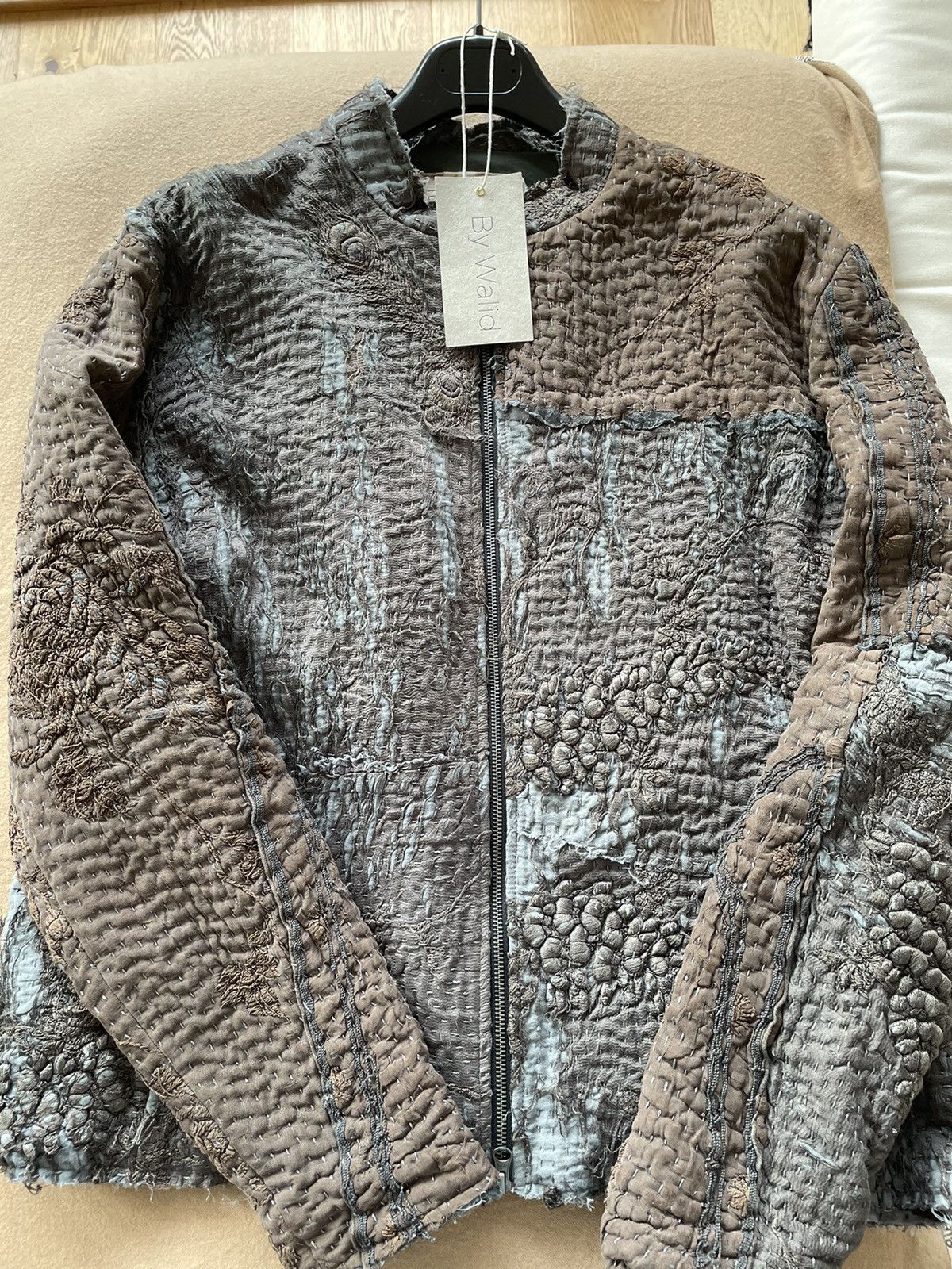 BY WALID MENS 100% SILK EMBROIDERED JACKET RRP:£2690 XXL