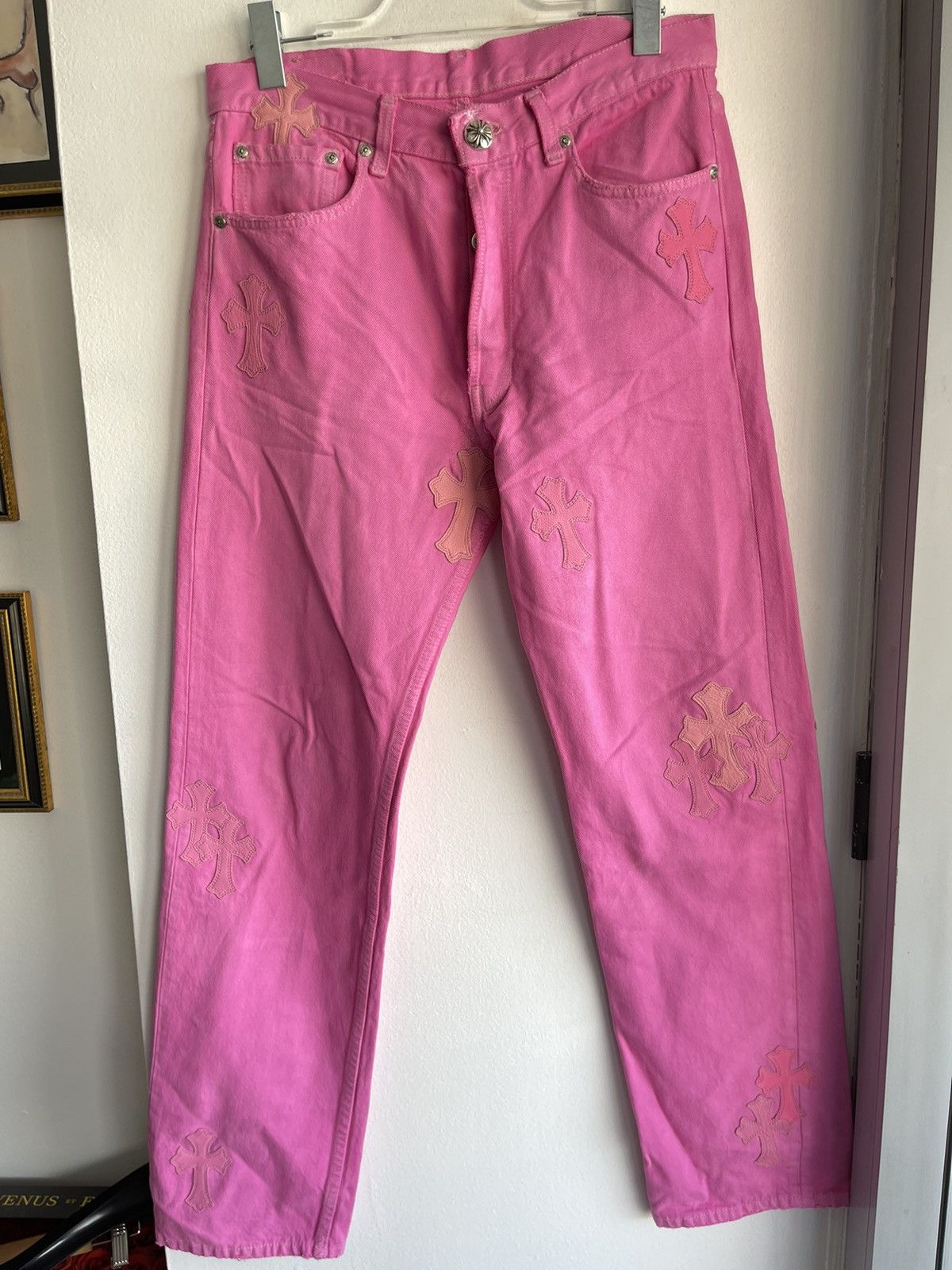 Levi's *SALE* Chrome Hearts 2021 PINK Cross Jeans Levi Matty Grailed