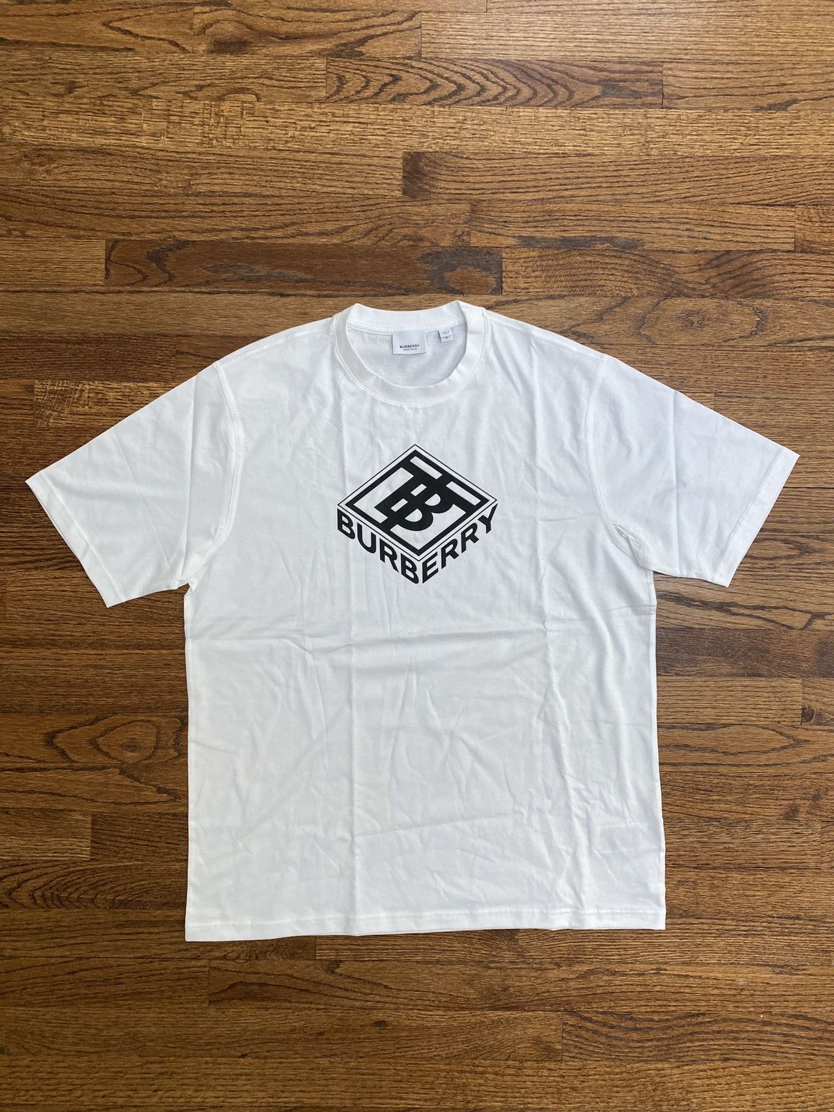 Burberry Burberry White Logo T-Shirt size M Size US M / EU 48-50 / 2 - 1 Thumbnail
