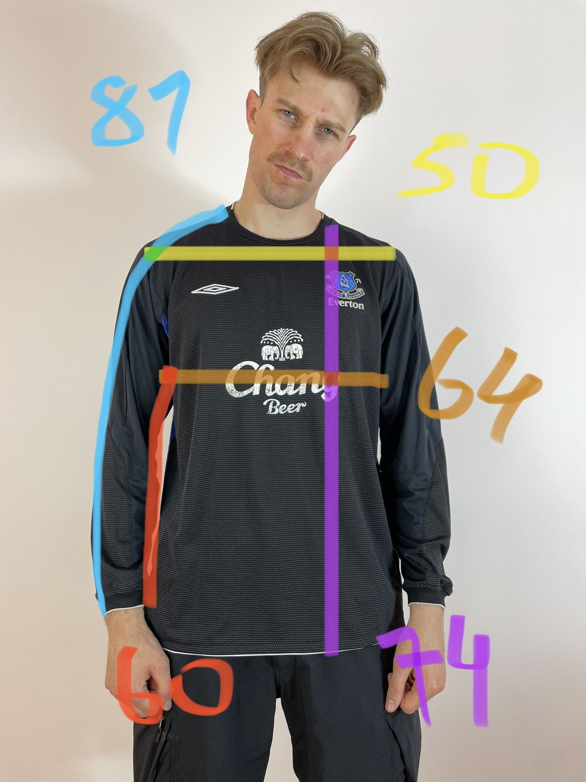 Umbro Everton Jersey 2016-2017 XXL Shirt Soccer Football Umbro Size US XL / EU 56 / 4 - 12 Thumbnail