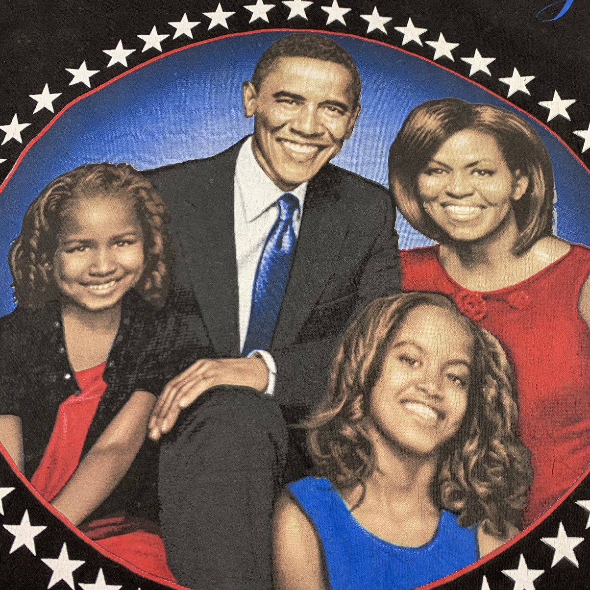 President's Vintage Barack Obama The First Family America President Tee Size US XL / EU 56 / 4 - 5 Thumbnail