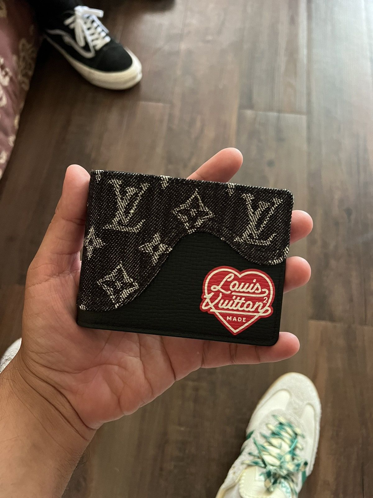 Leather wallet Louis Vuitton x Nigo Brown in Leather - 24734960