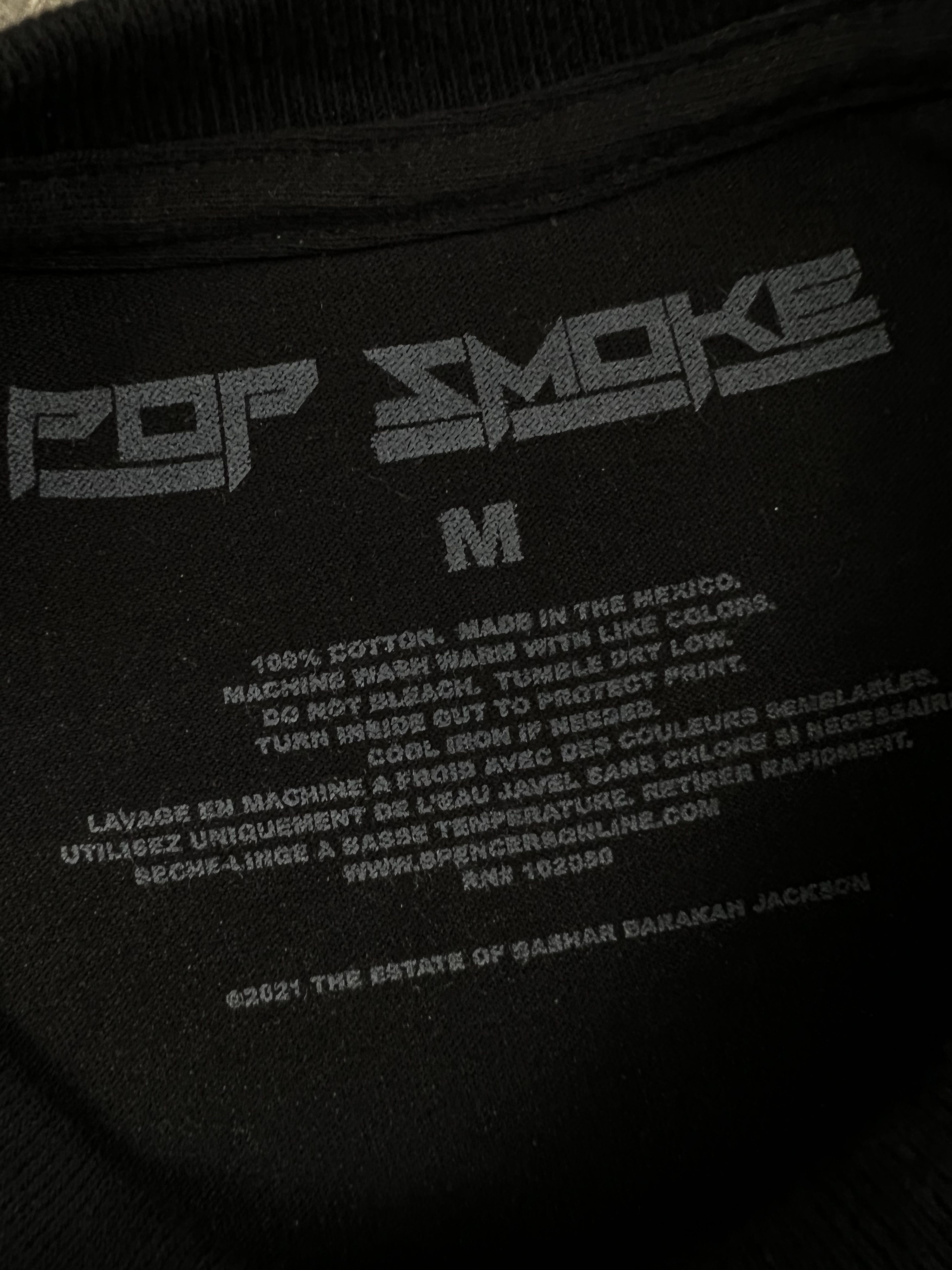 Rap Tees × Vintage Pop Smoke Shoot For The Stars Aim For The Moon Tee Black Size US M / EU 48-50 / 2 - 4 Thumbnail