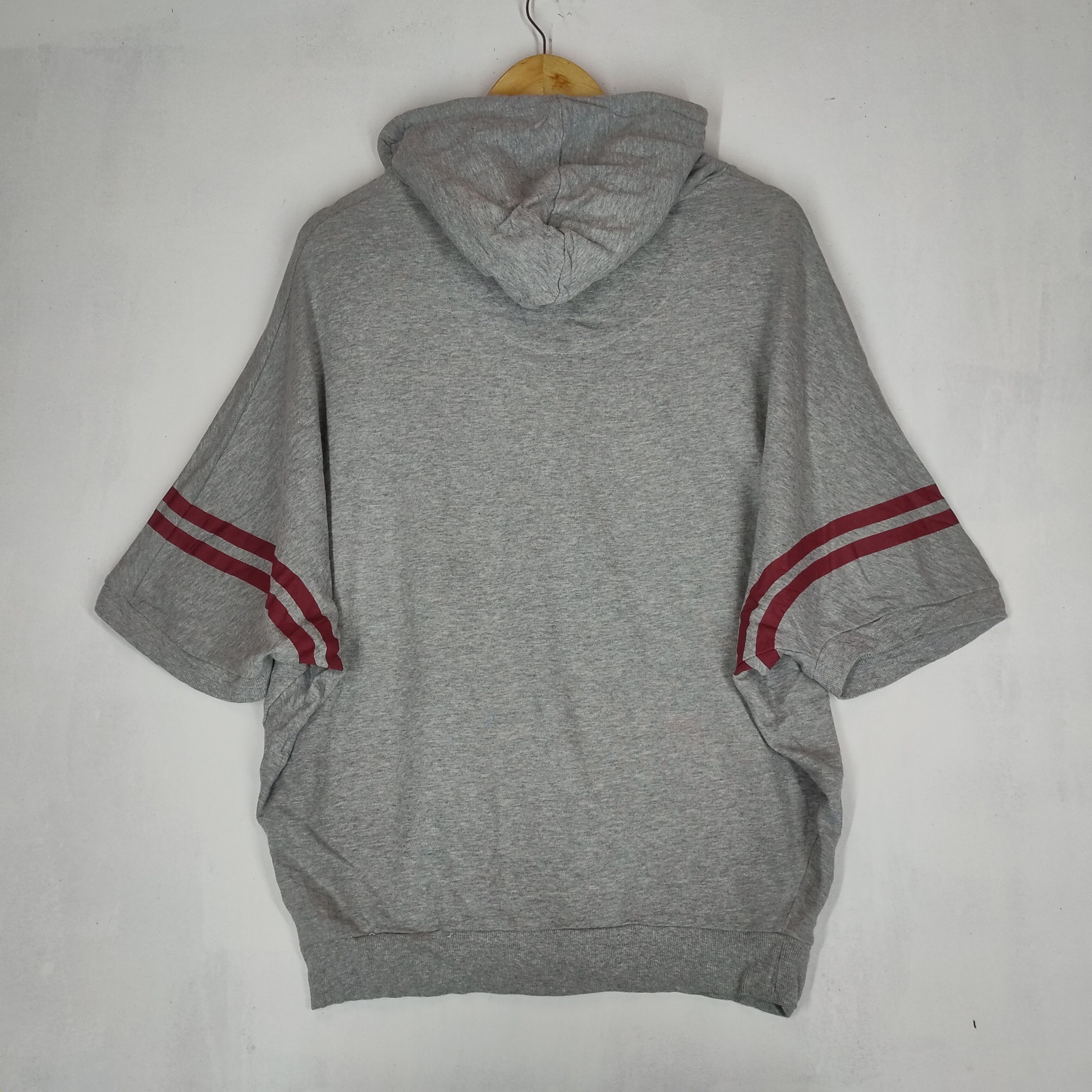 Converse CONVERSE Big Spellout Short Sleeve Hoodie Baggy Sweatshirt Size US M / EU 48-50 / 2 - 6 Thumbnail