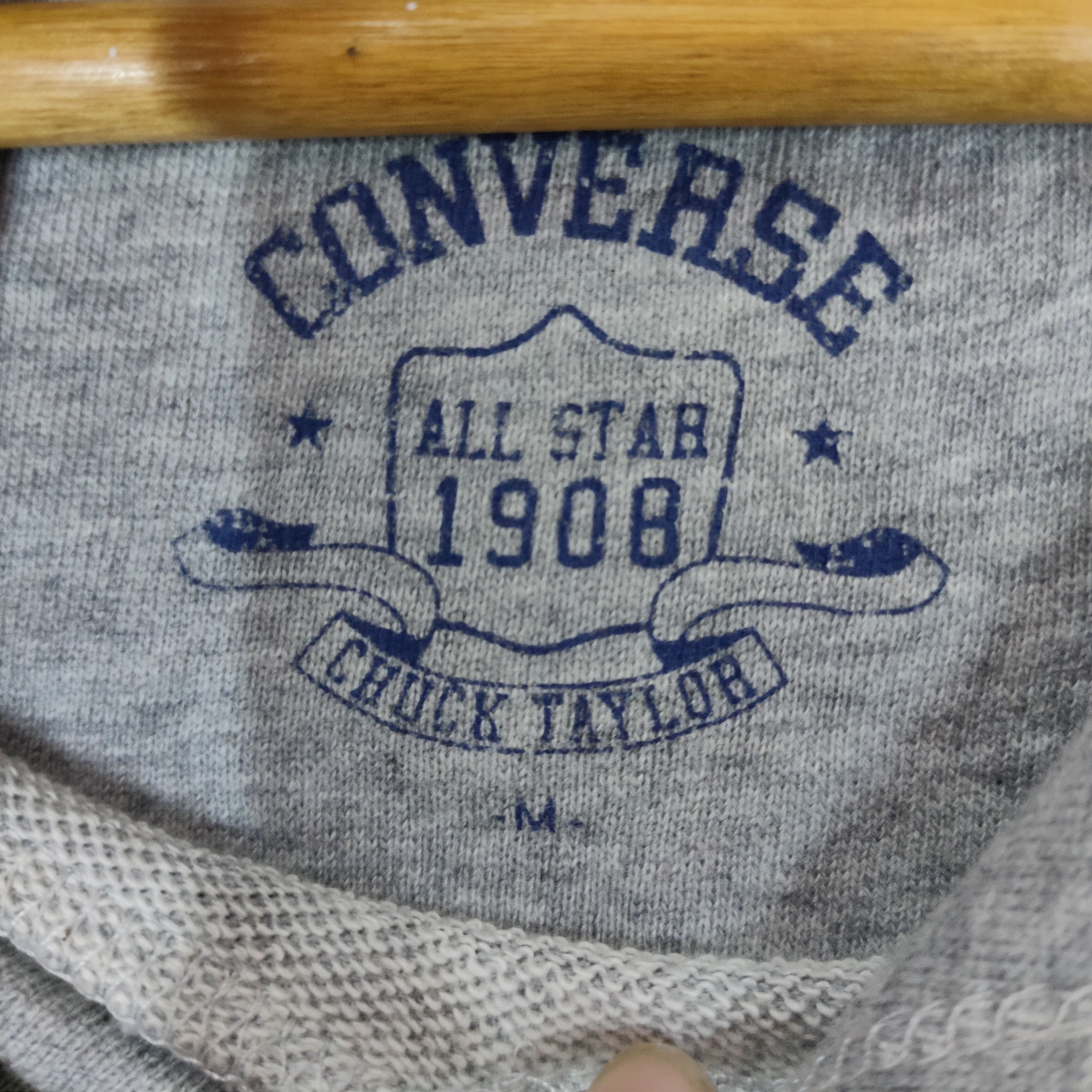 Converse CONVERSE Big Spellout Short Sleeve Hoodie Baggy Sweatshirt Size US M / EU 48-50 / 2 - 5 Thumbnail