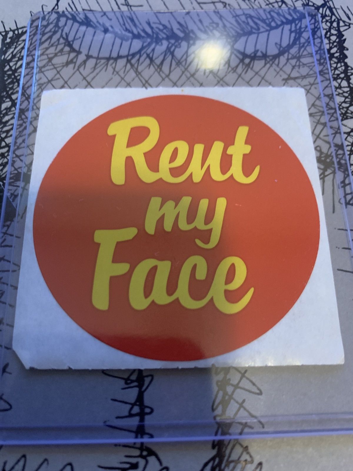 Supreme Supreme Rare Rent My Face Sticker | Grailed