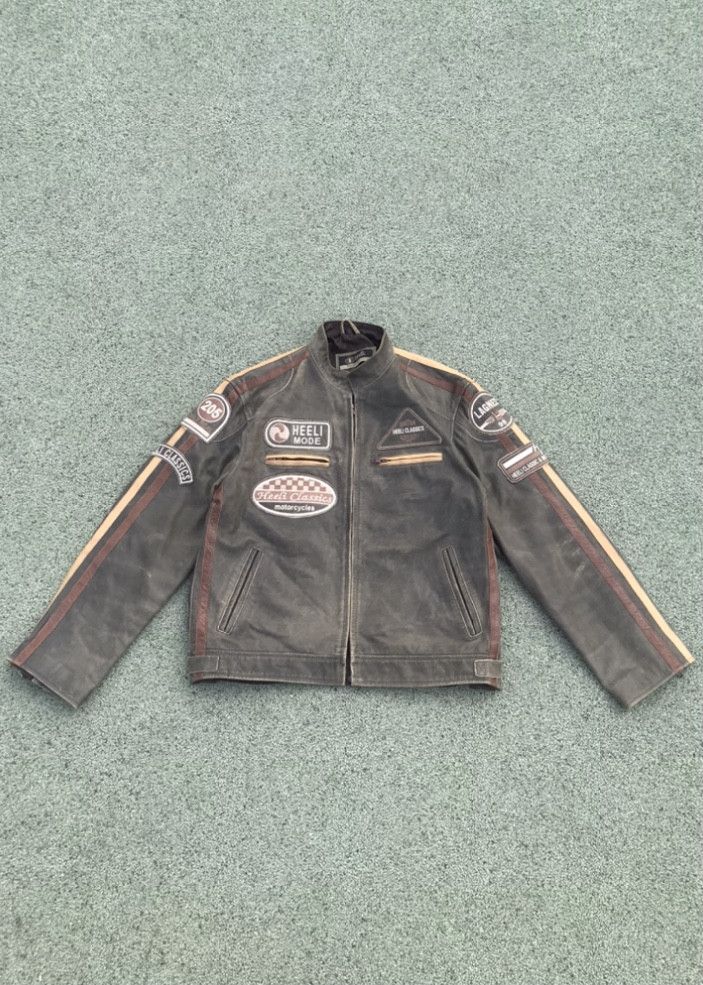 Vintage Vintage Leather Jacket Heeli Mode Motorcycle 90s | Grailed
