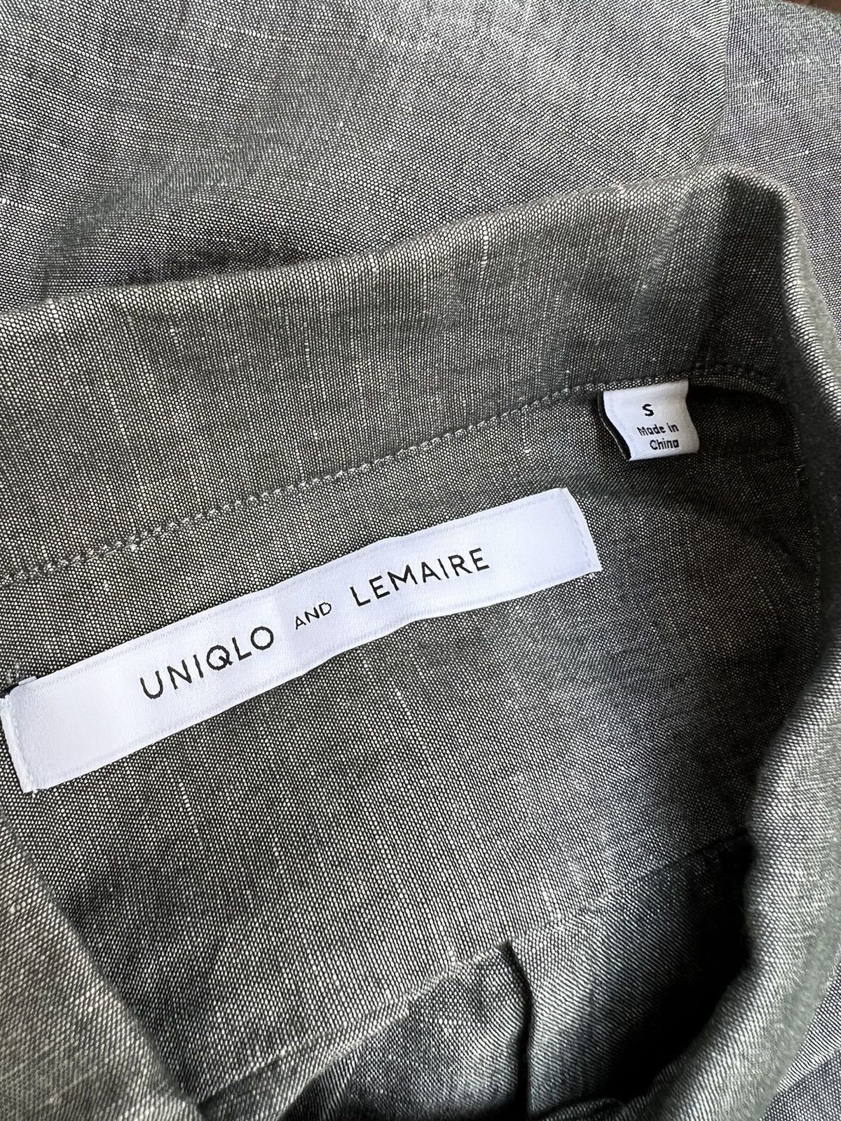 Lemaire Uniqlo X Lemaire Grey Long Sleeve Linen Shirt Size US S / EU 44-46 / 1 - 9 Thumbnail