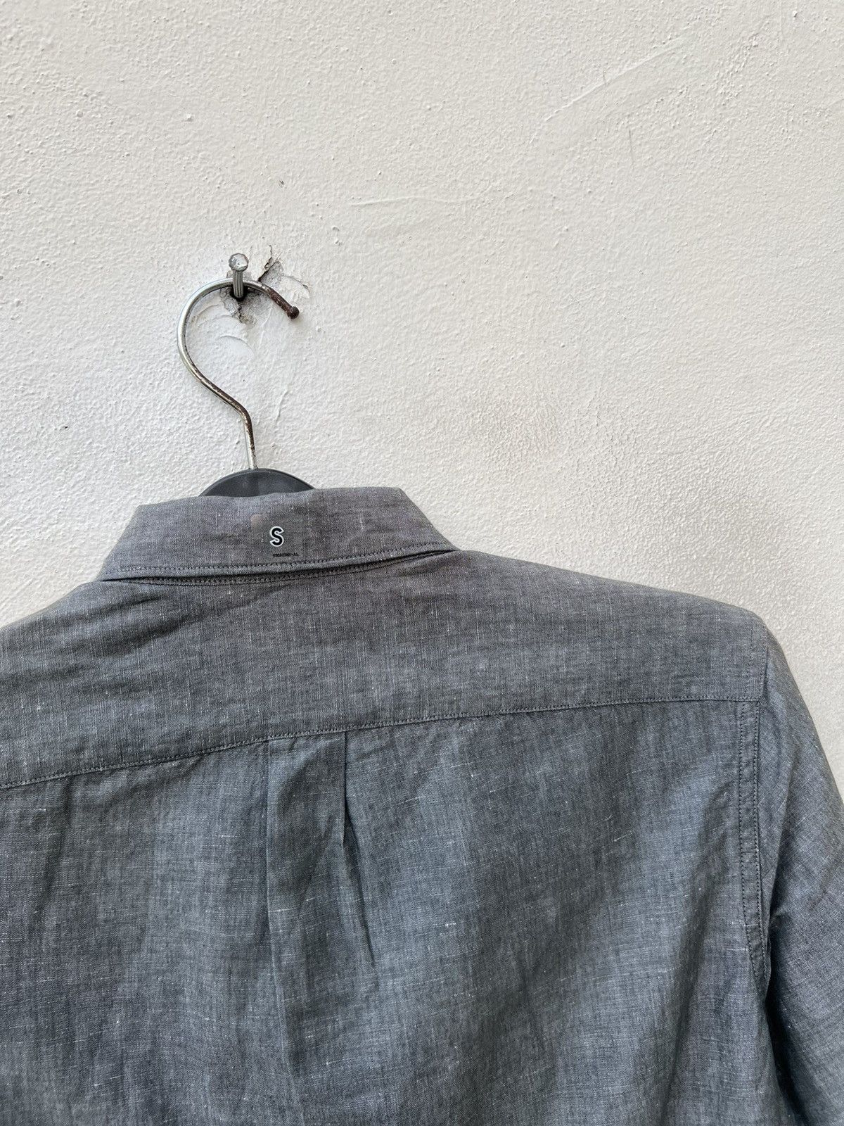 Lemaire Uniqlo X Lemaire Grey Long Sleeve Linen Shirt Size US S / EU 44-46 / 1 - 7 Thumbnail