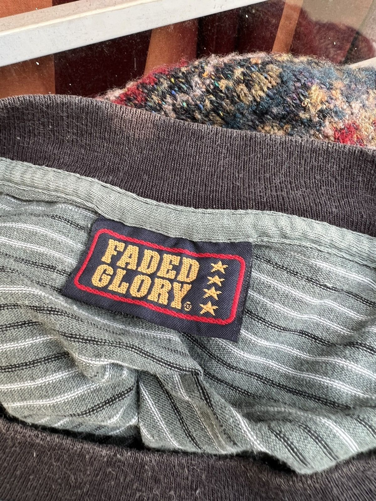 Faded Glory Vintage 90s Faded Glory Sun Fade Narrow Striped t shirt Size US XL / EU 56 / 4 - 13 Thumbnail
