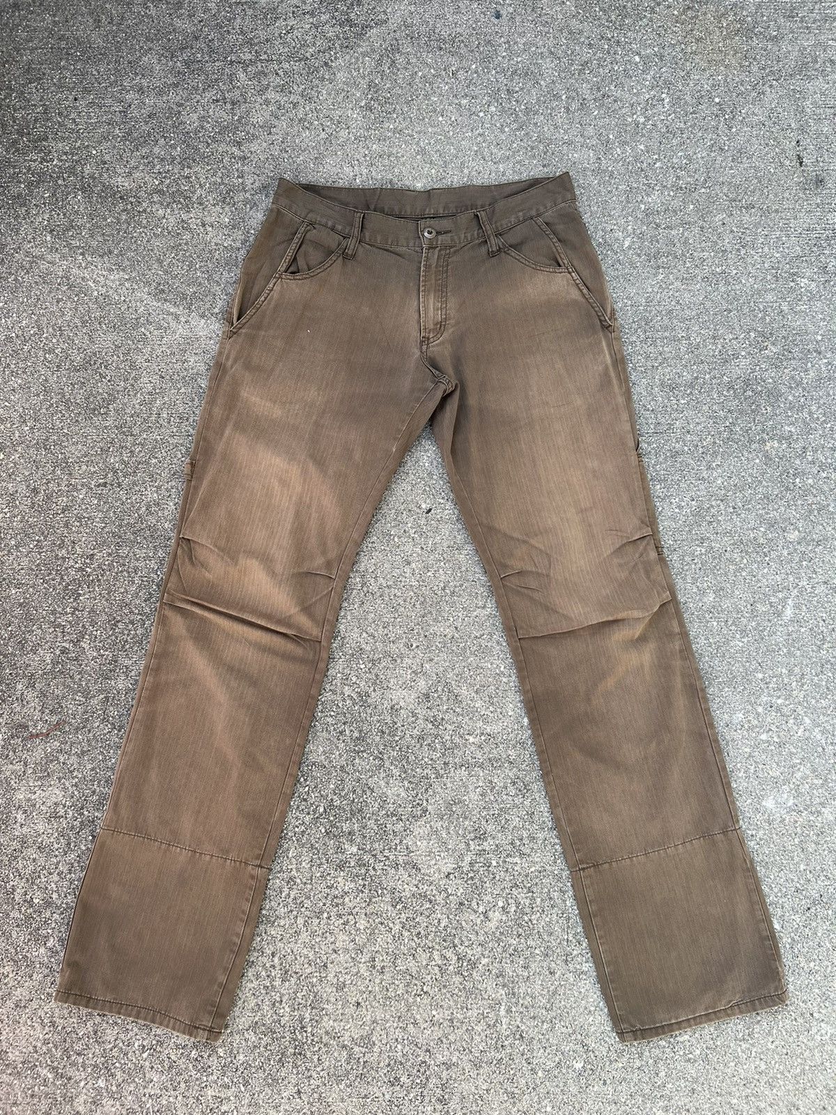 Vintage PPFM Sun Faded HBT Striped Work Pant