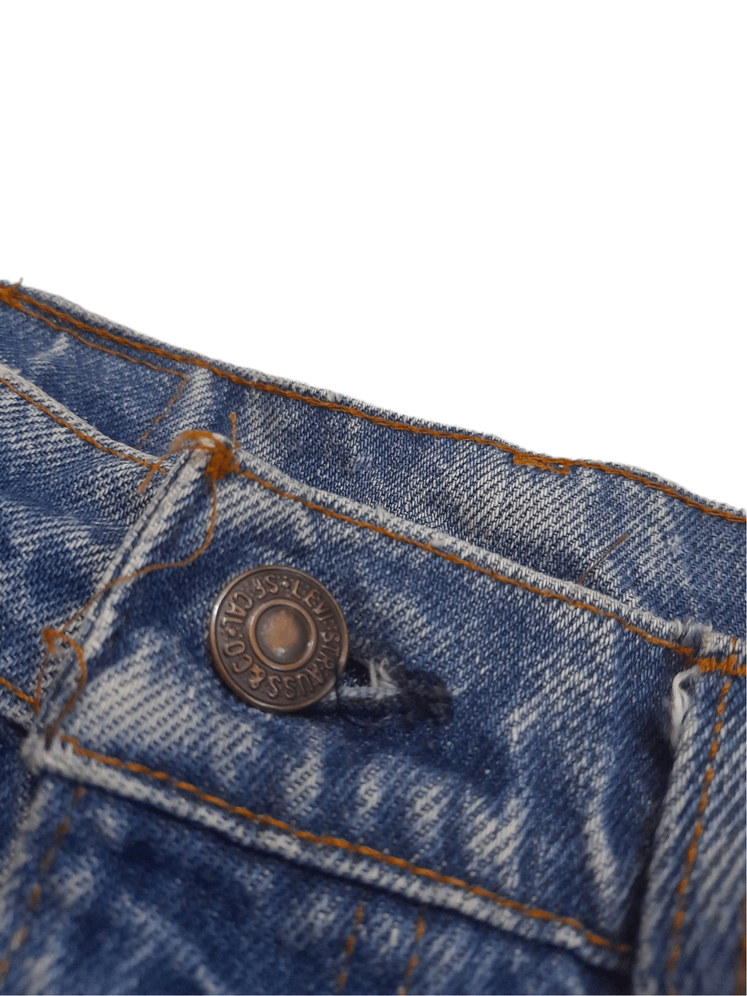 Levi's Levis 517 USA Distressed Denim Button Stamped '532' (E248) Size US 31 - 9 Thumbnail