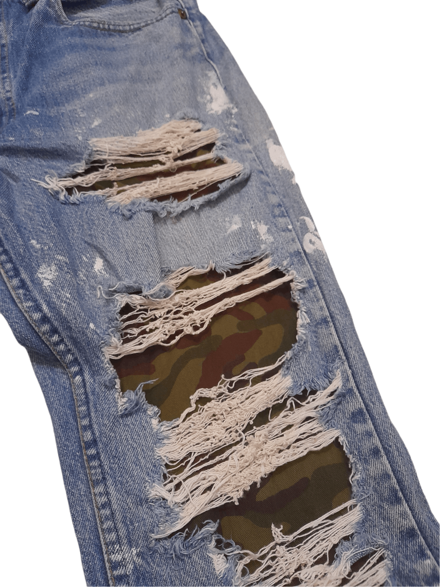 Levi's Levis 517 USA Distressed Denim Button Stamped '532' (E248) Size US 31 - 4 Thumbnail