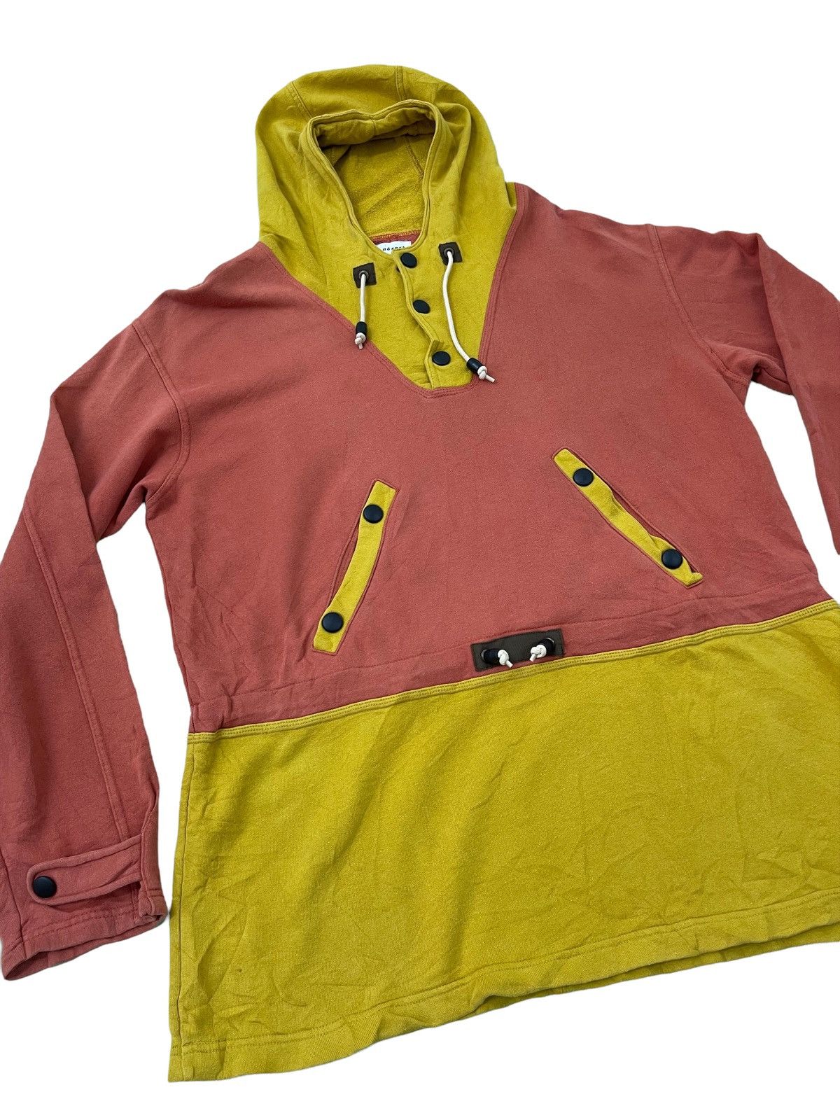 Dezert Dezert Japan Hoodie Sweatshirt Two Tone Vintage Style 35🟩 Size US L / EU 52-54 / 3 - 2 Thumbnail