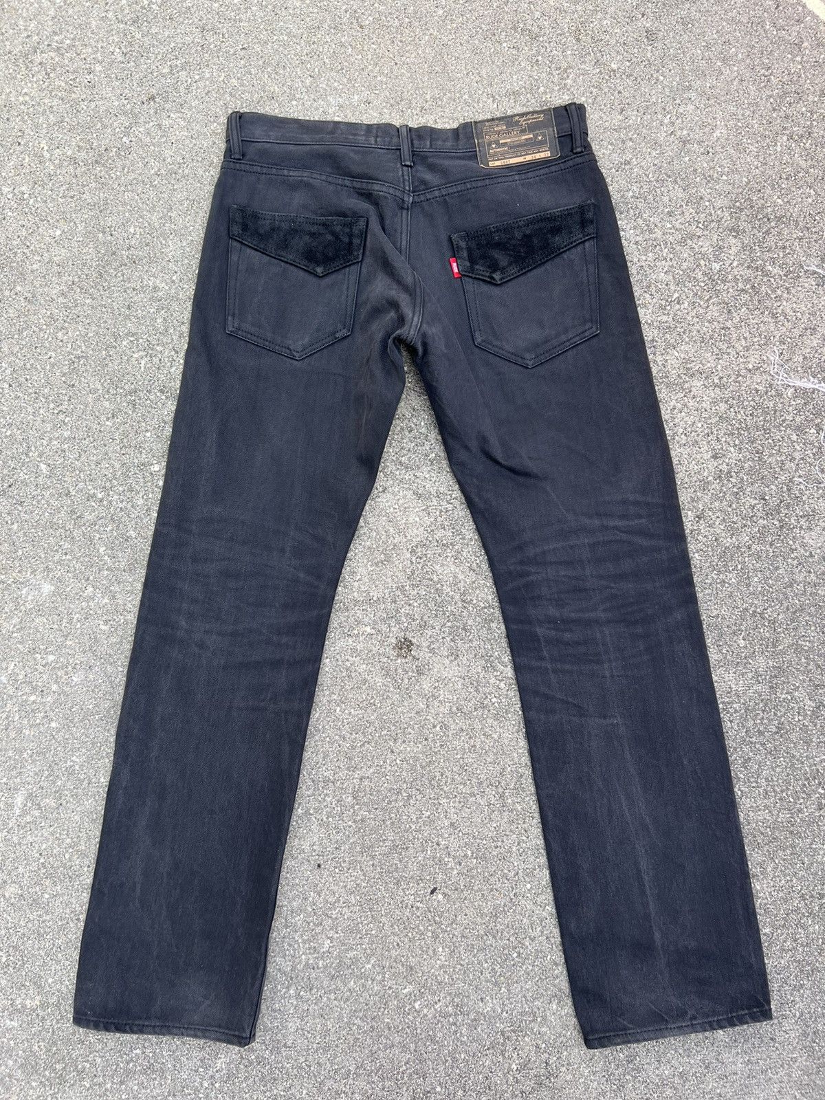 RUDE GALLERY Vintage Rude Gallery Japan Fade Black Redline Selvedge Jeans Size US 33 - 2 Thumbnail