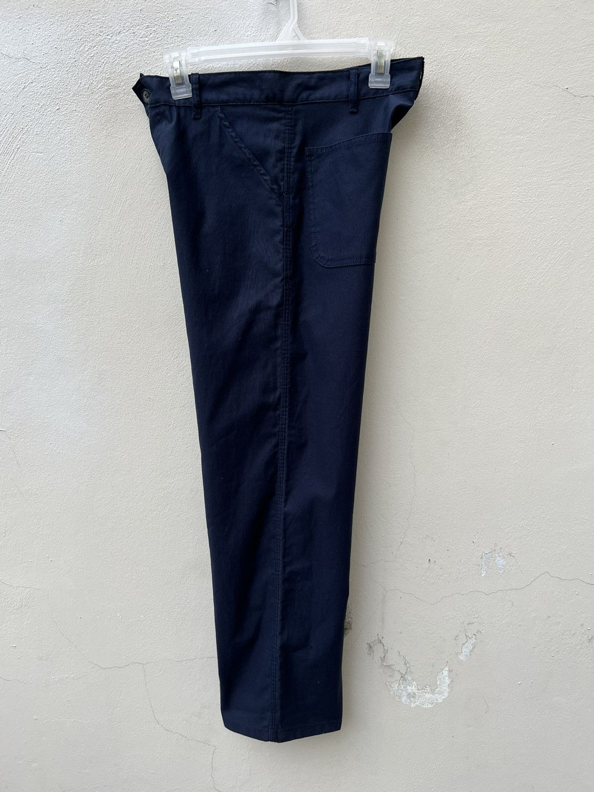 A.P.C. Vintage 2000s A.P.C. Striped Indigo Cropped Work Pant Size US 29 - 15 Thumbnail