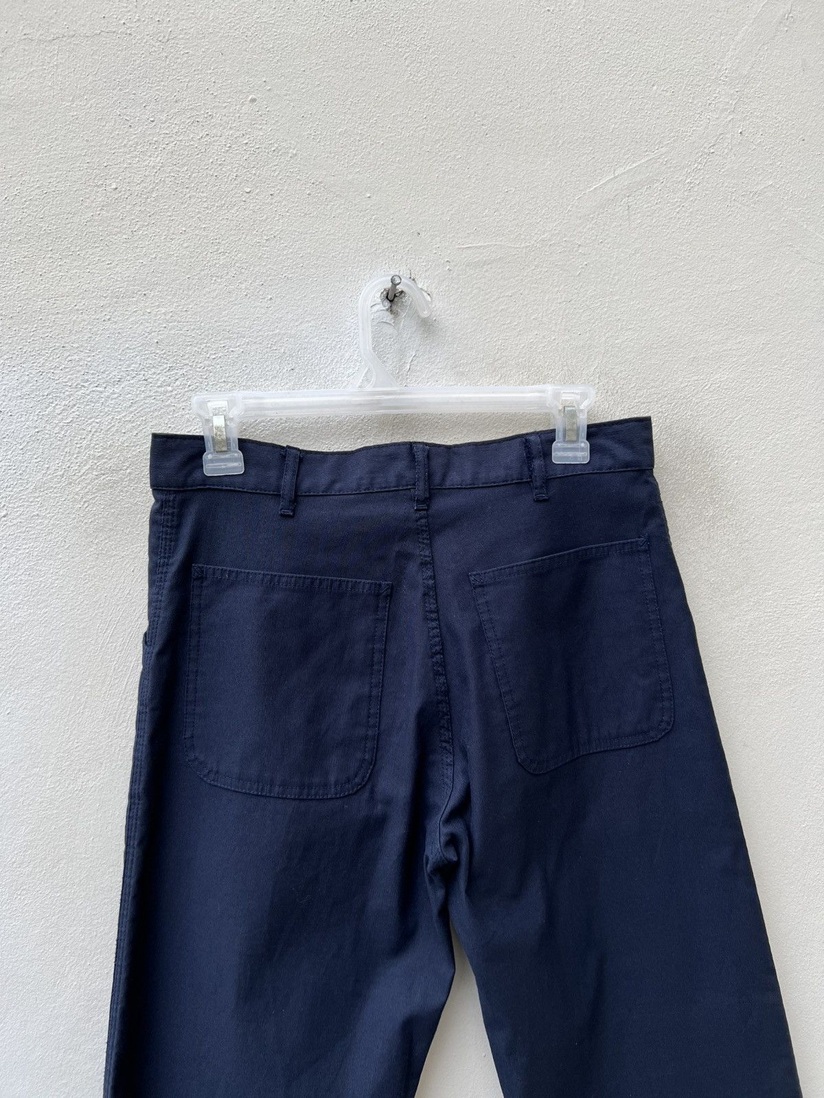 A.P.C. Vintage 2000s A.P.C. Striped Indigo Cropped Work Pant Size US 29 - 13 Thumbnail