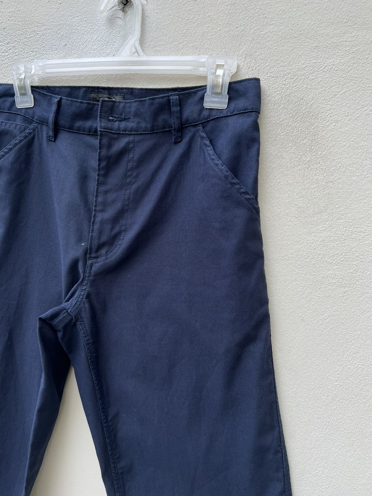 A.P.C. Vintage 2000s A.P.C. Striped Indigo Cropped Work Pant Size US 29 - 10 Thumbnail