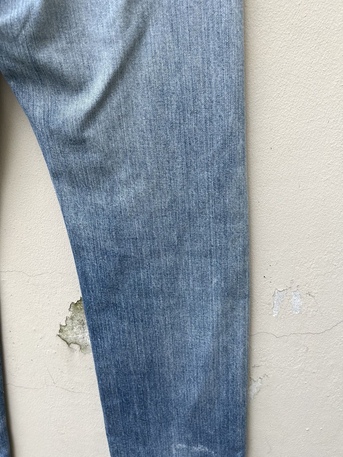 Lee Vintage 80s Lee Riders Distress Fade Blue Denim Jeans Size US 32 / EU 48 - 15 Thumbnail