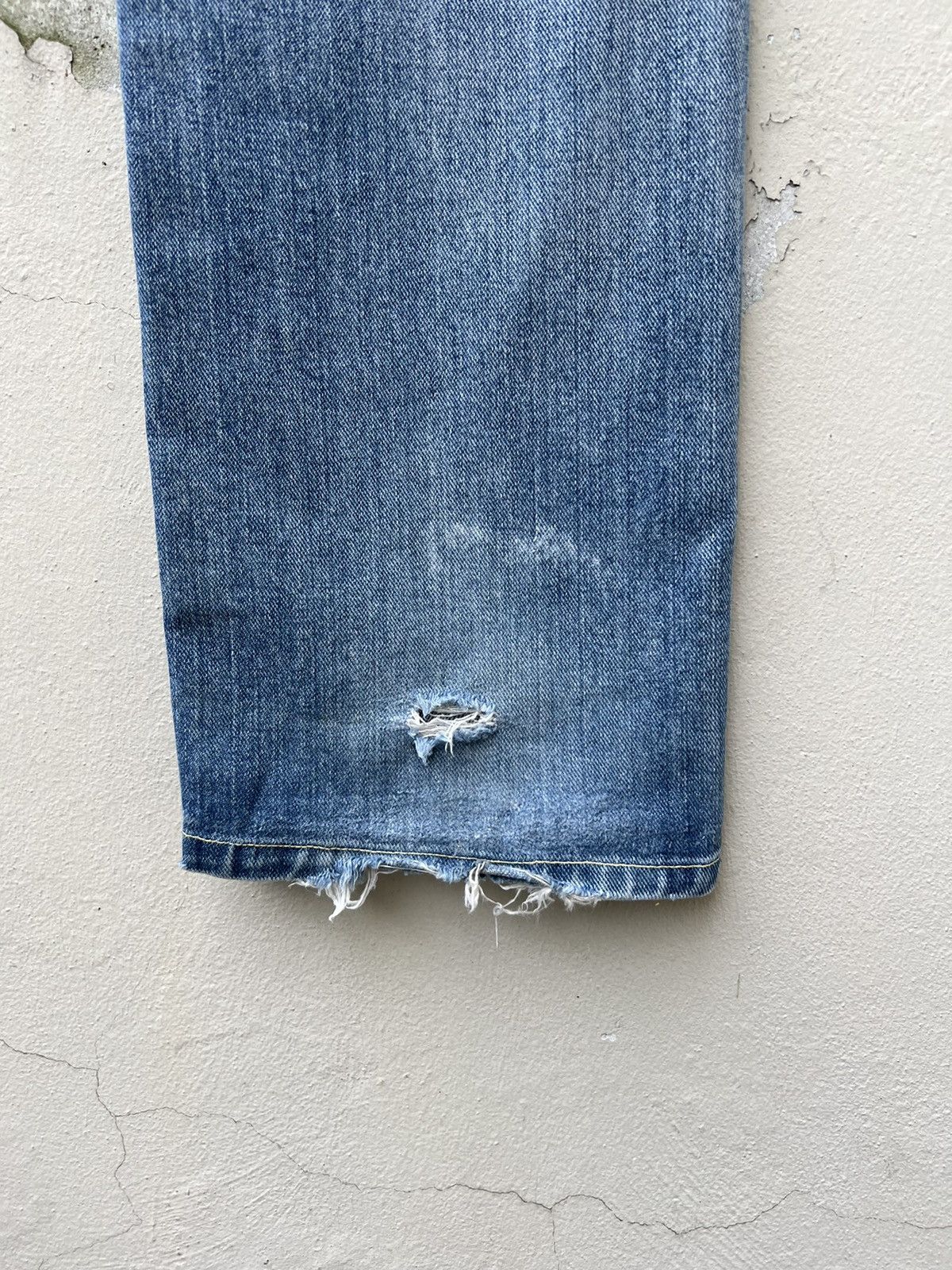 Lee Vintage 80s Lee Riders Distress Fade Blue Denim Jeans Size US 32 / EU 48 - 16 Thumbnail