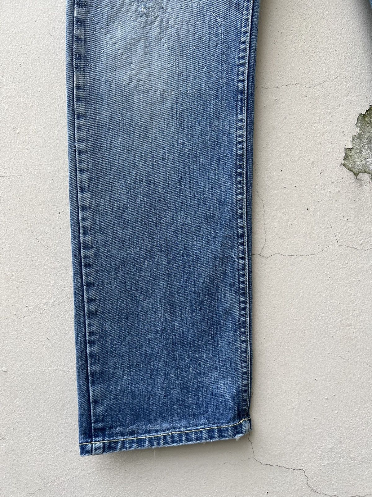 Lee Vintage 80s Lee Riders Distress Fade Blue Denim Jeans Size US 32 / EU 48 - 6 Thumbnail