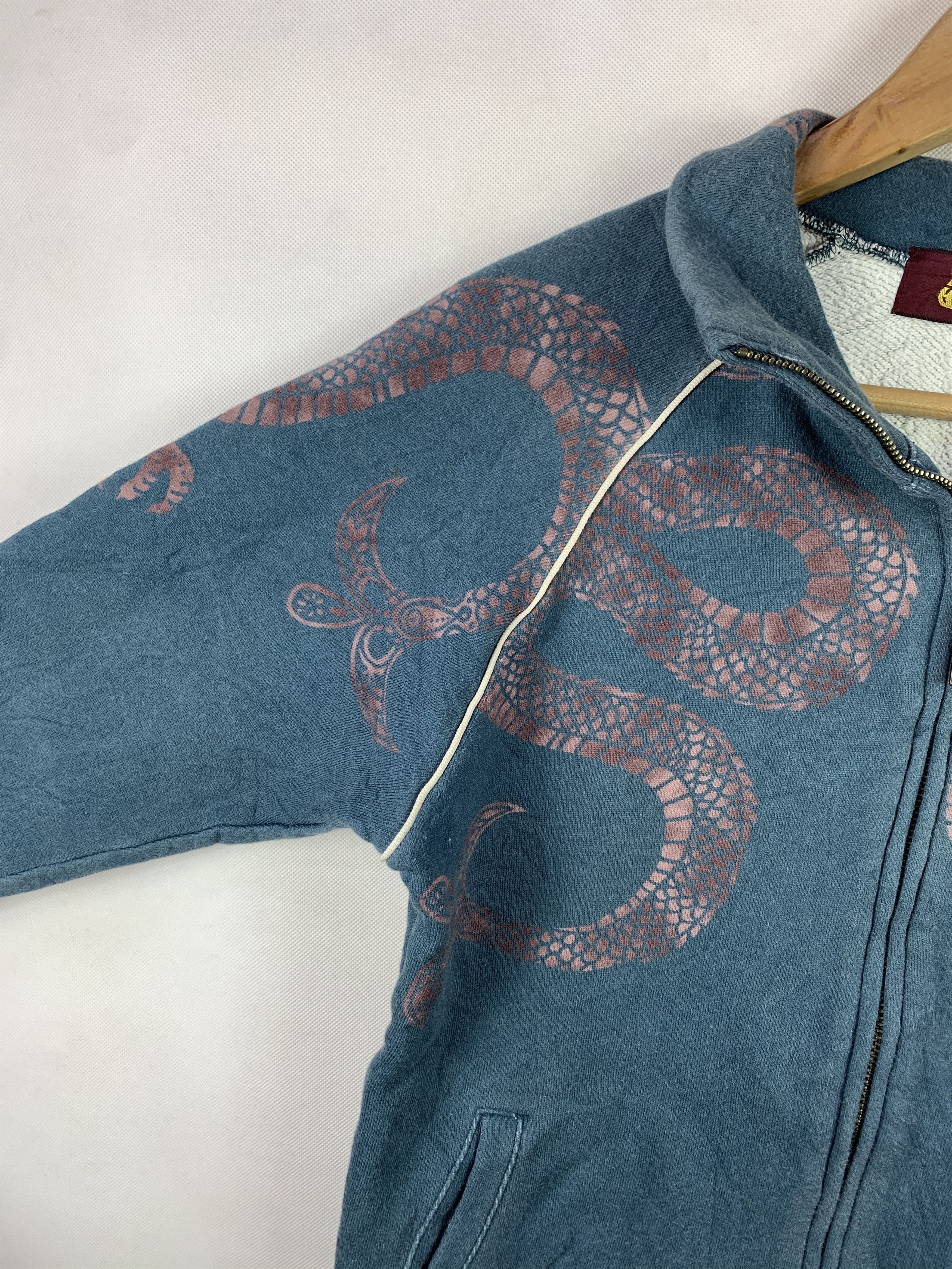 Japanese Brand 🔥Mash Mania Sukajan Style Dragon Motives Zipper Sweater Size US XS / EU 42 / 0 - 5 Thumbnail