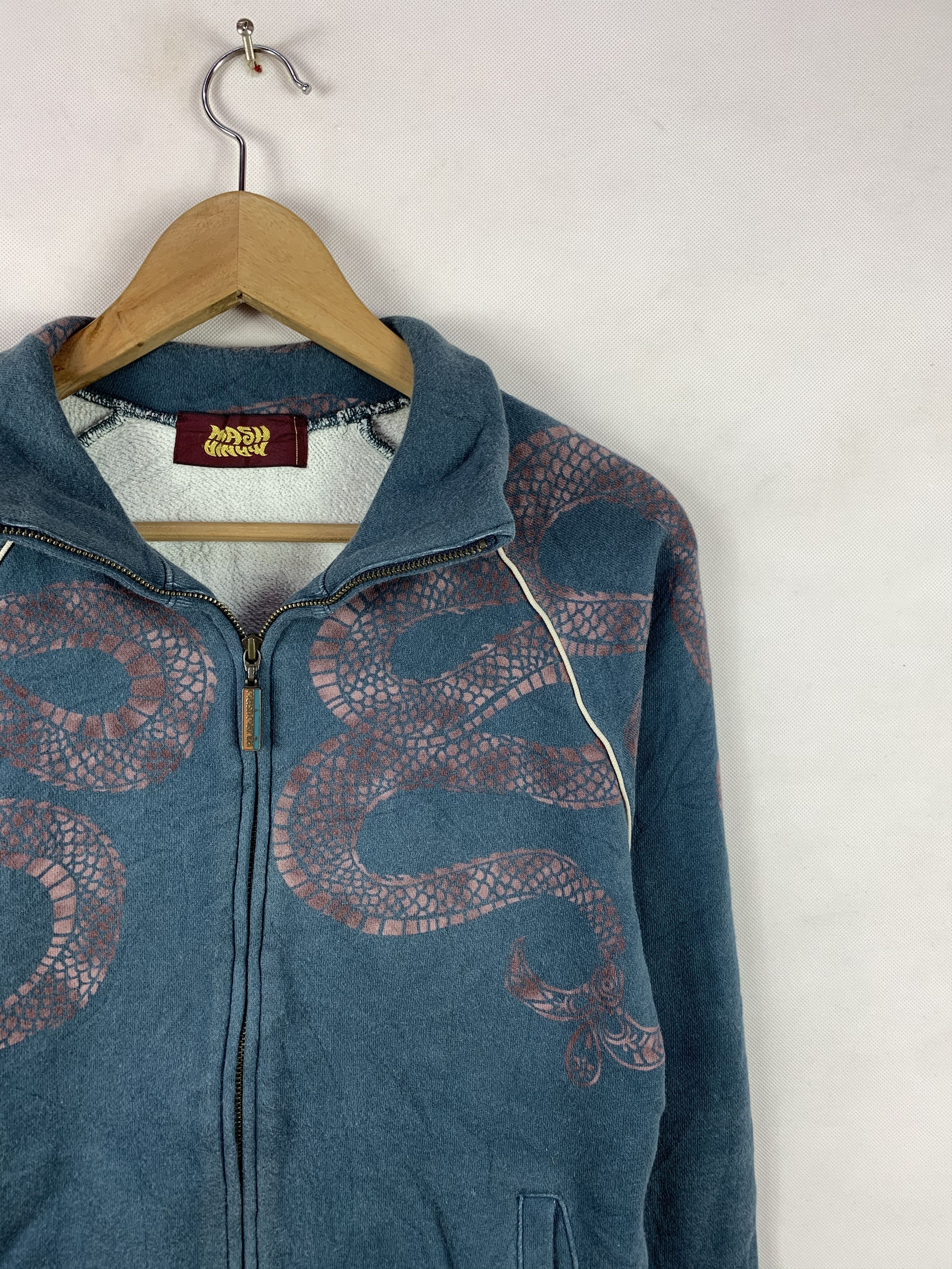 Japanese Brand 🔥Mash Mania Sukajan Style Dragon Motives Zipper Sweater Size US XS / EU 42 / 0 - 3 Thumbnail