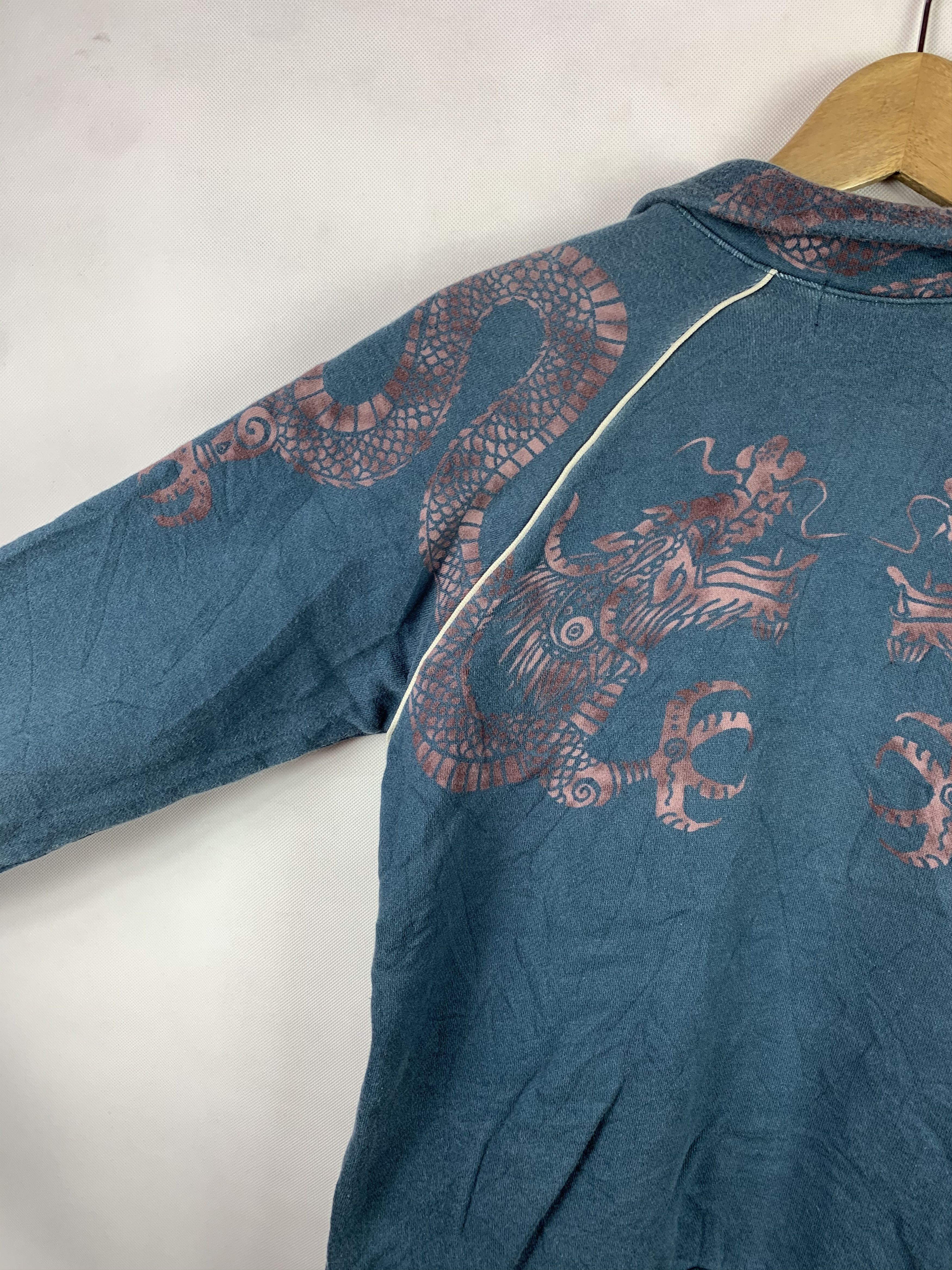 Japanese Brand 🔥Mash Mania Sukajan Style Dragon Motives Zipper Sweater Size US XS / EU 42 / 0 - 11 Thumbnail