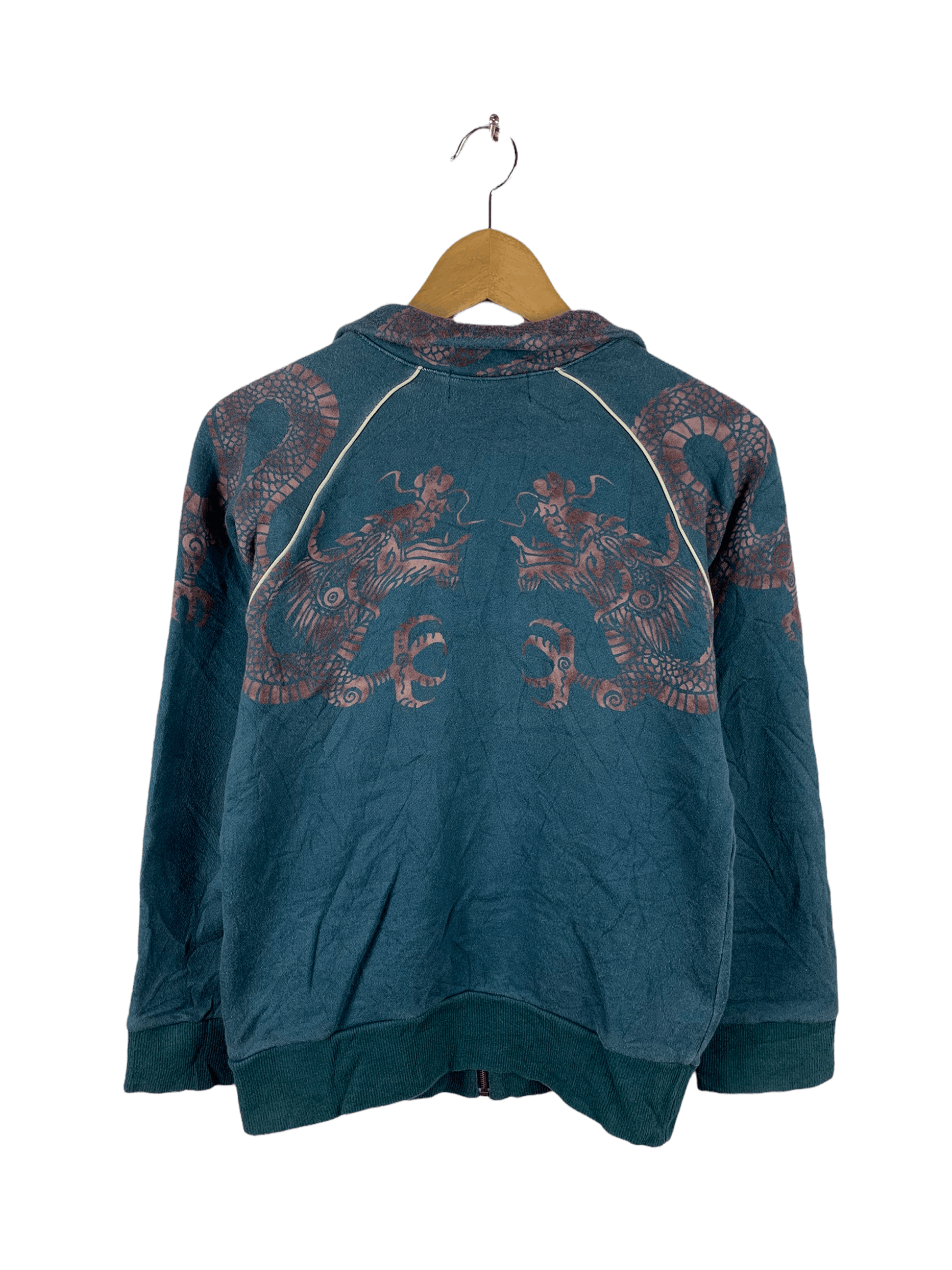 Japanese Brand 🔥Mash Mania Sukajan Style Dragon Motives Zipper Sweater Size US XS / EU 42 / 0 - 2 Thumbnail