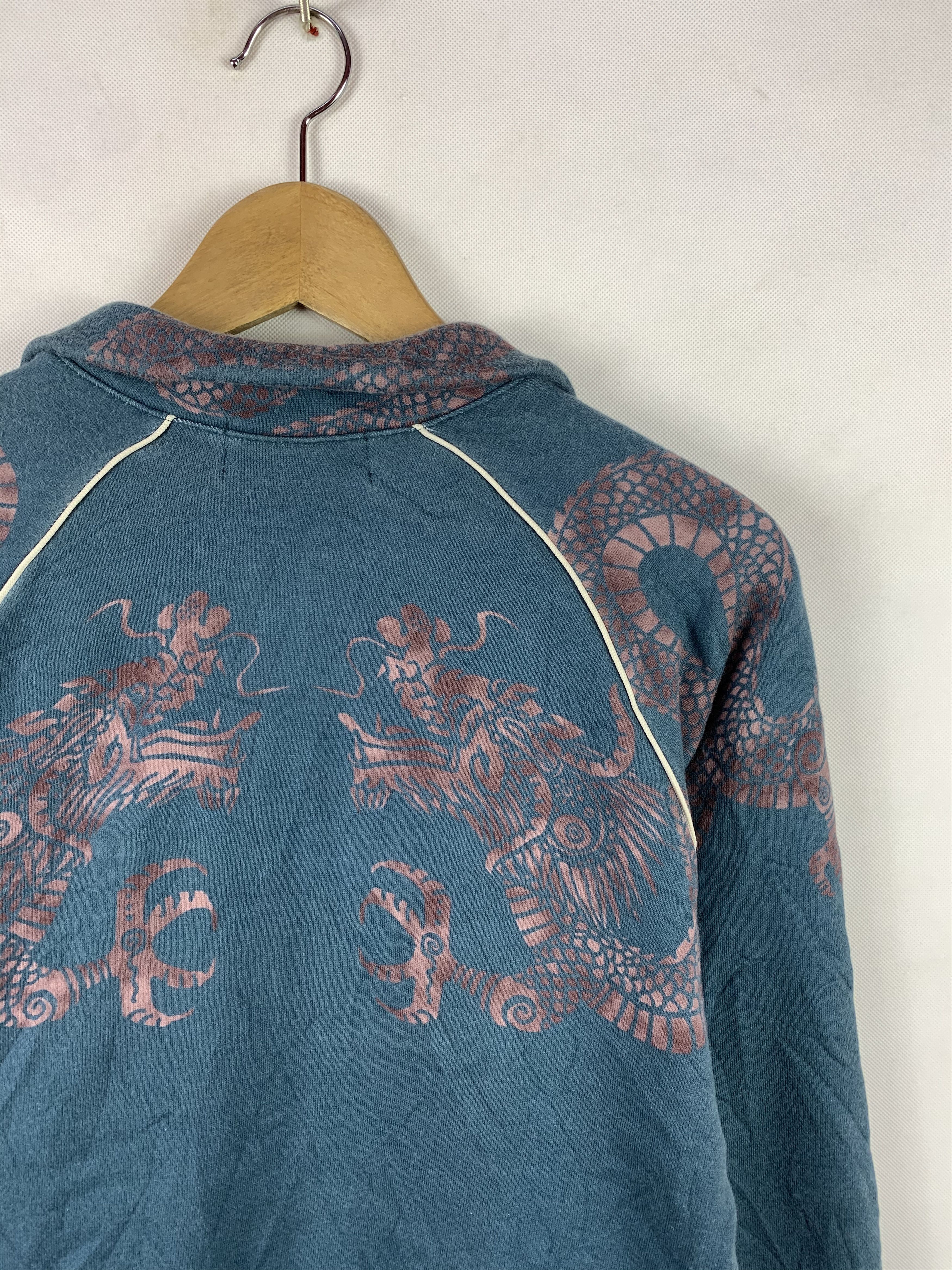 Japanese Brand 🔥Mash Mania Sukajan Style Dragon Motives Zipper Sweater Size US XS / EU 42 / 0 - 10 Thumbnail