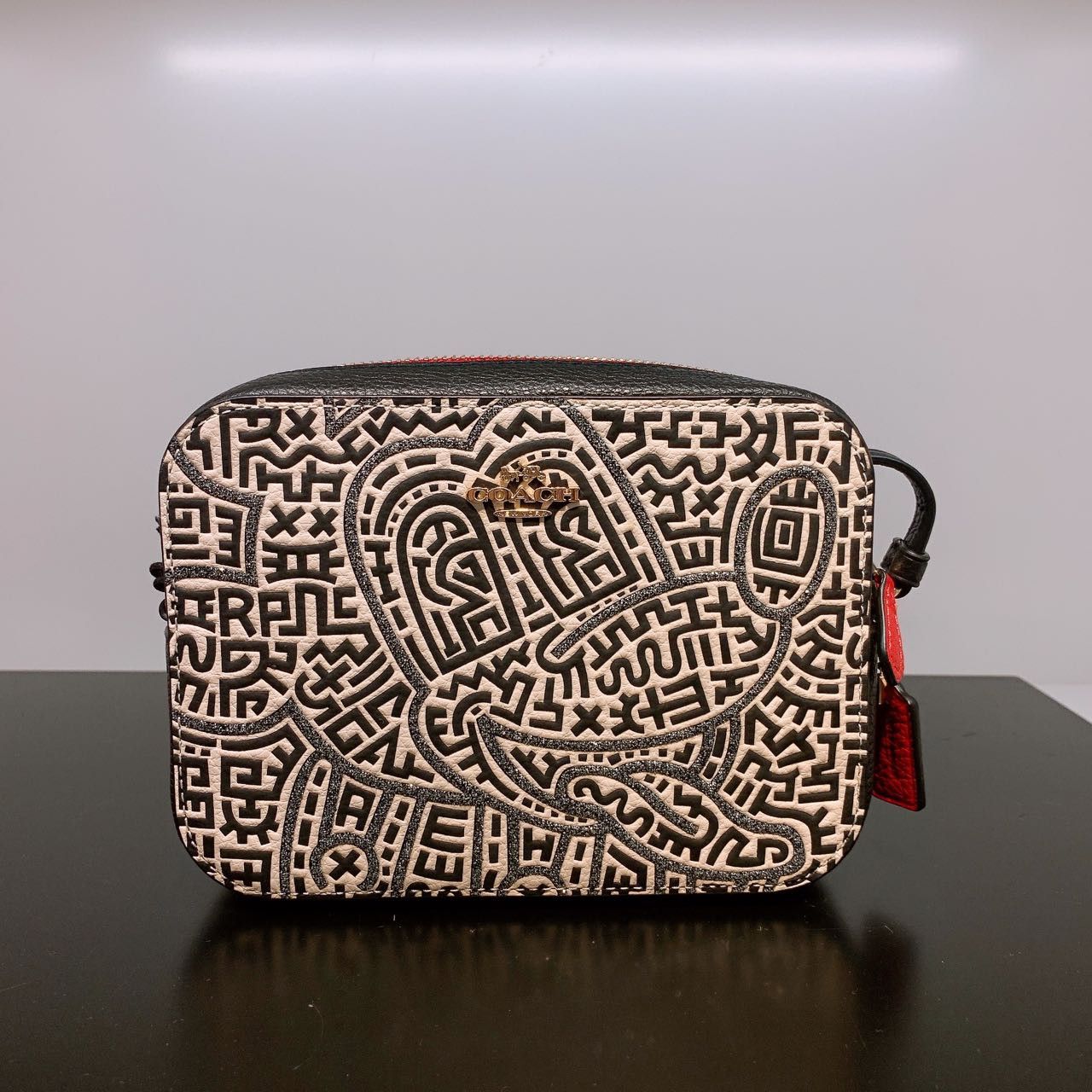 NWT Coach good Disney Mickey Mouse X Keith Haring Mini Camera Bag