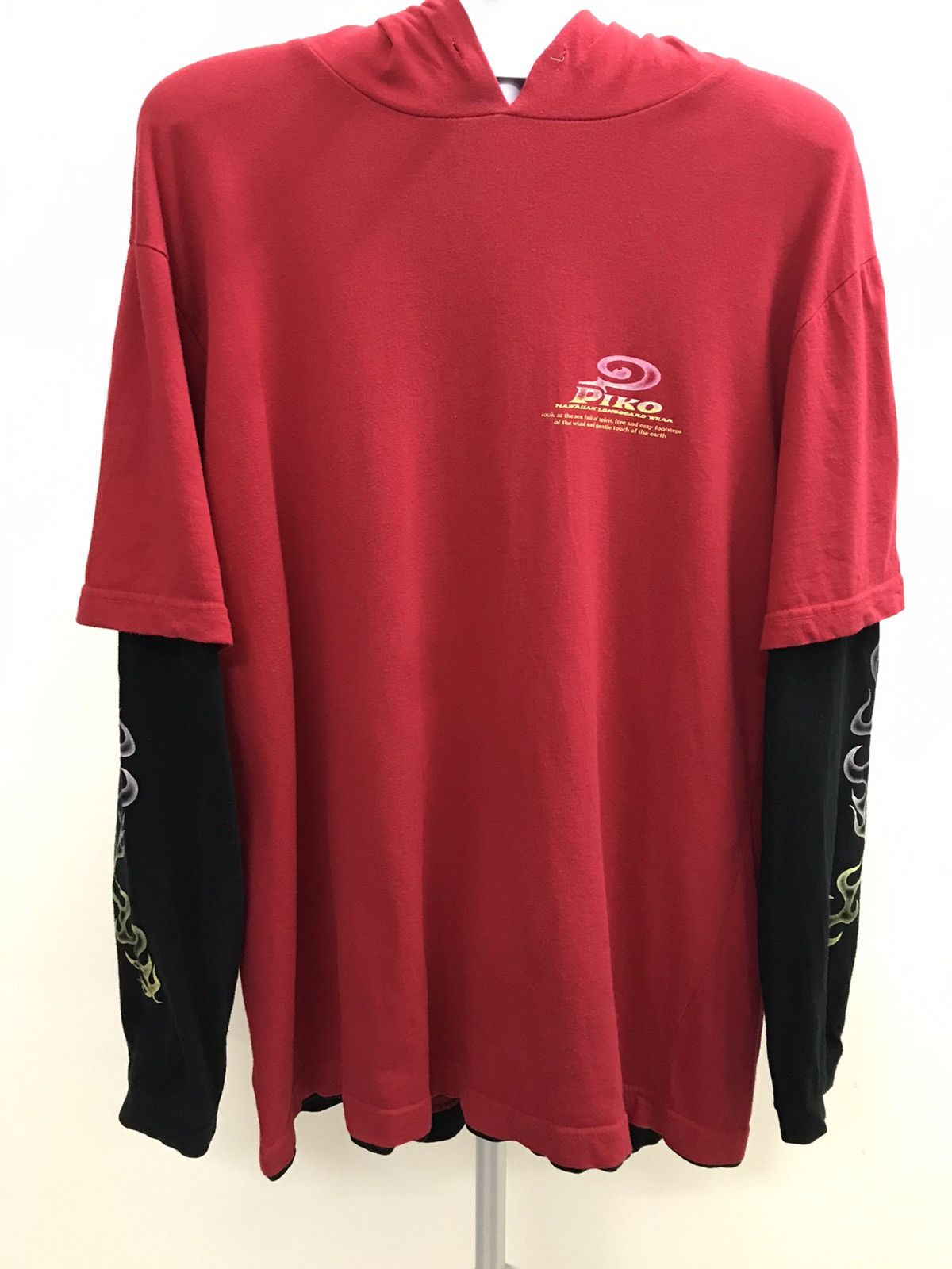 Japanese Brand × Vintage Vintage Piko Japan Surf Long Sleeve Shirt Hoodie Size US L / EU 52-54 / 3 - 2 Thumbnail